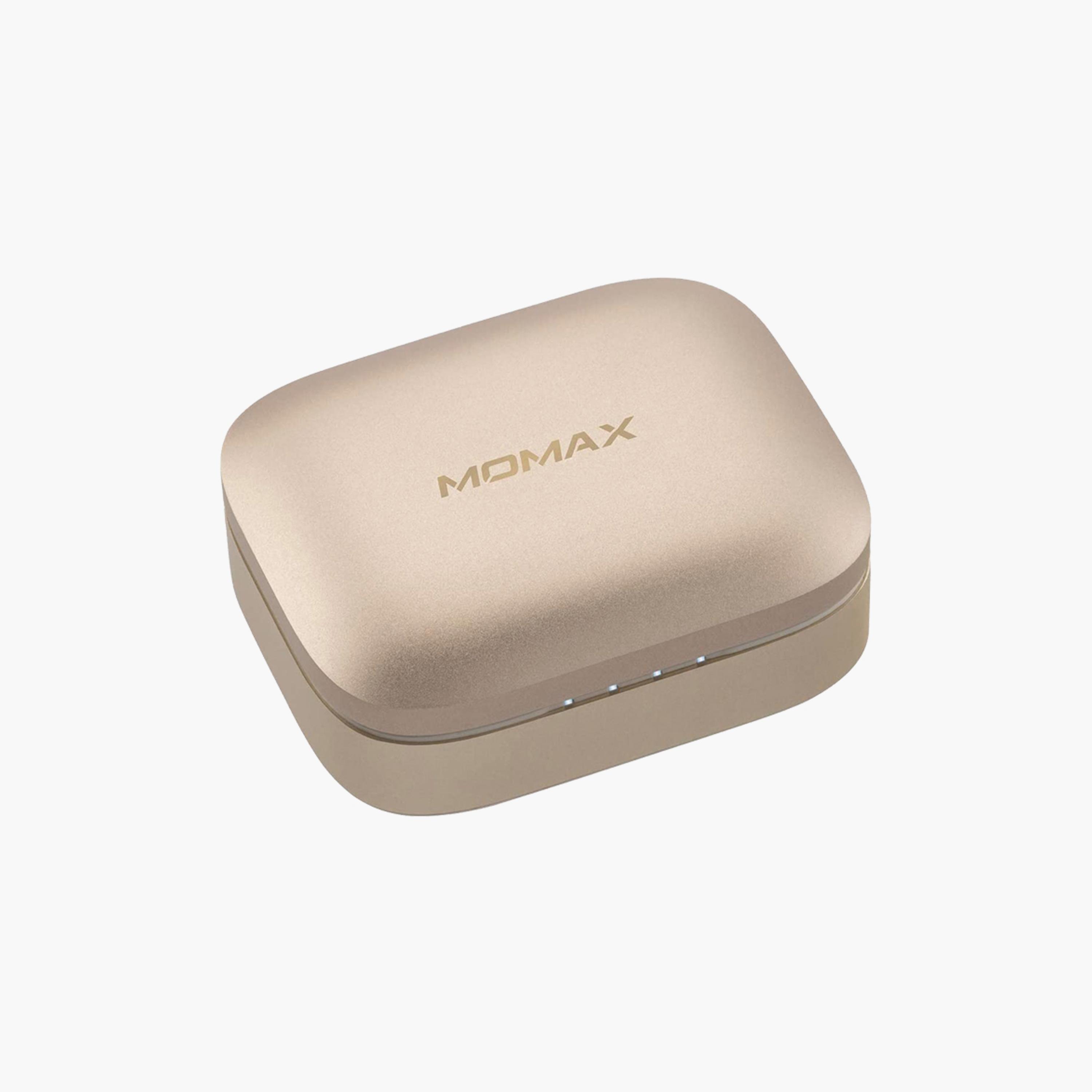 Momax Earbuds Spark True Wireless Bluetooth with Charging Case Pack Work Up 20 hours - Gold | BT5L-electronics-headphonesandearphones-image-4