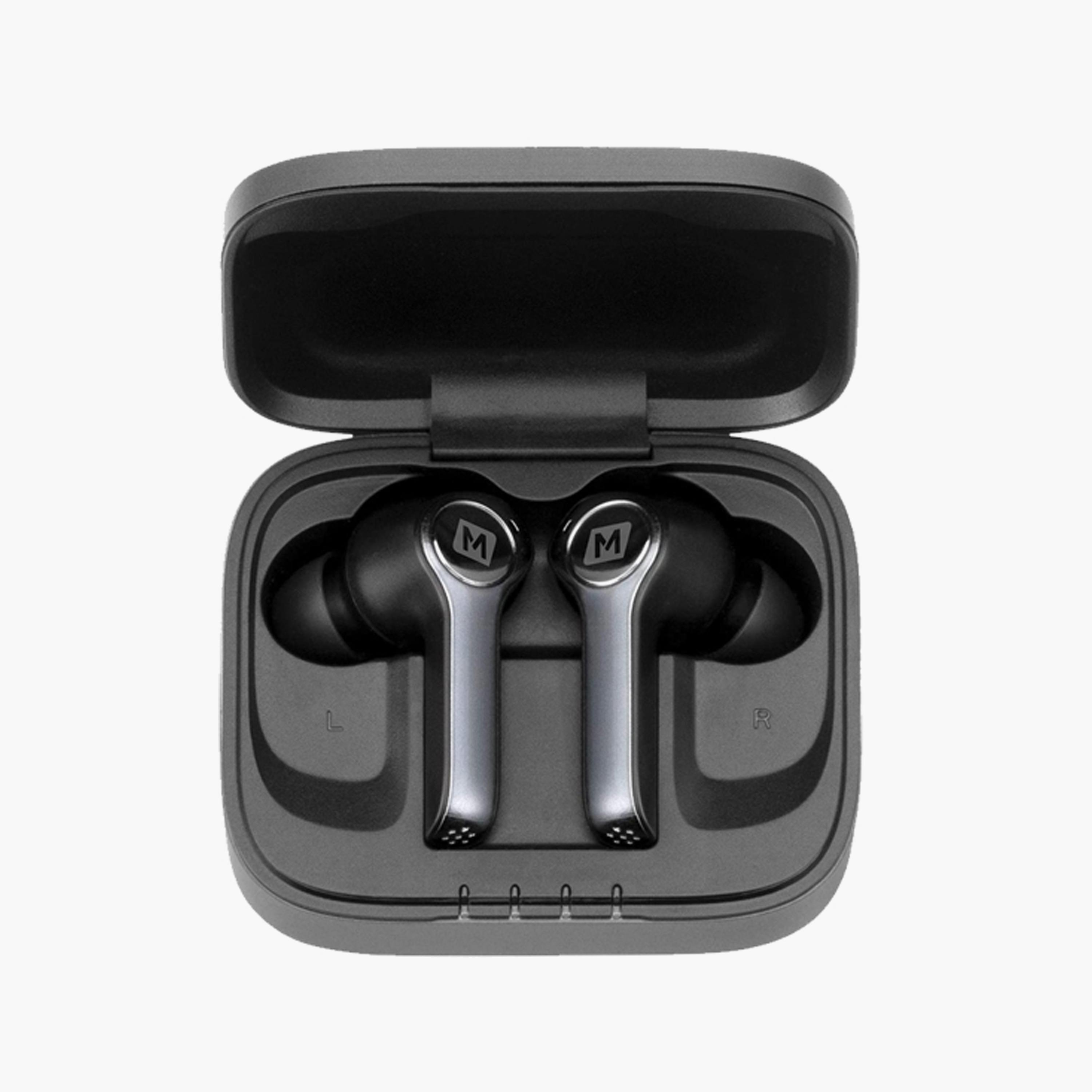Momax Spark True Wireless Earbuds with Charging Case, 20H Playtime - Space Grey | BT5E-electronics-headphonesandearphones-image-1