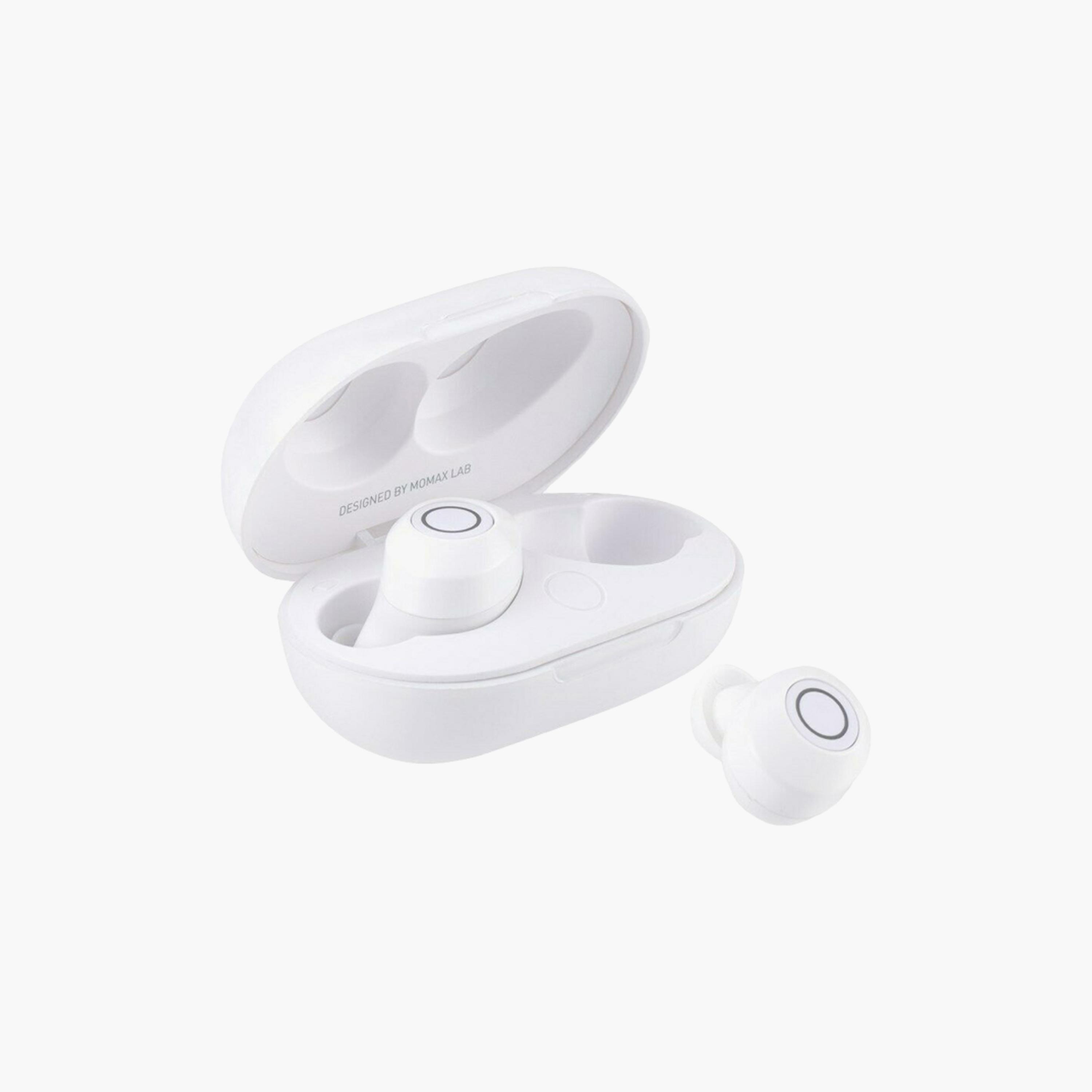 Momax Wireless Earbuds PILLS TWS 20H Running Time - White | BT1W-electronics-headphonesandearphones-image-1