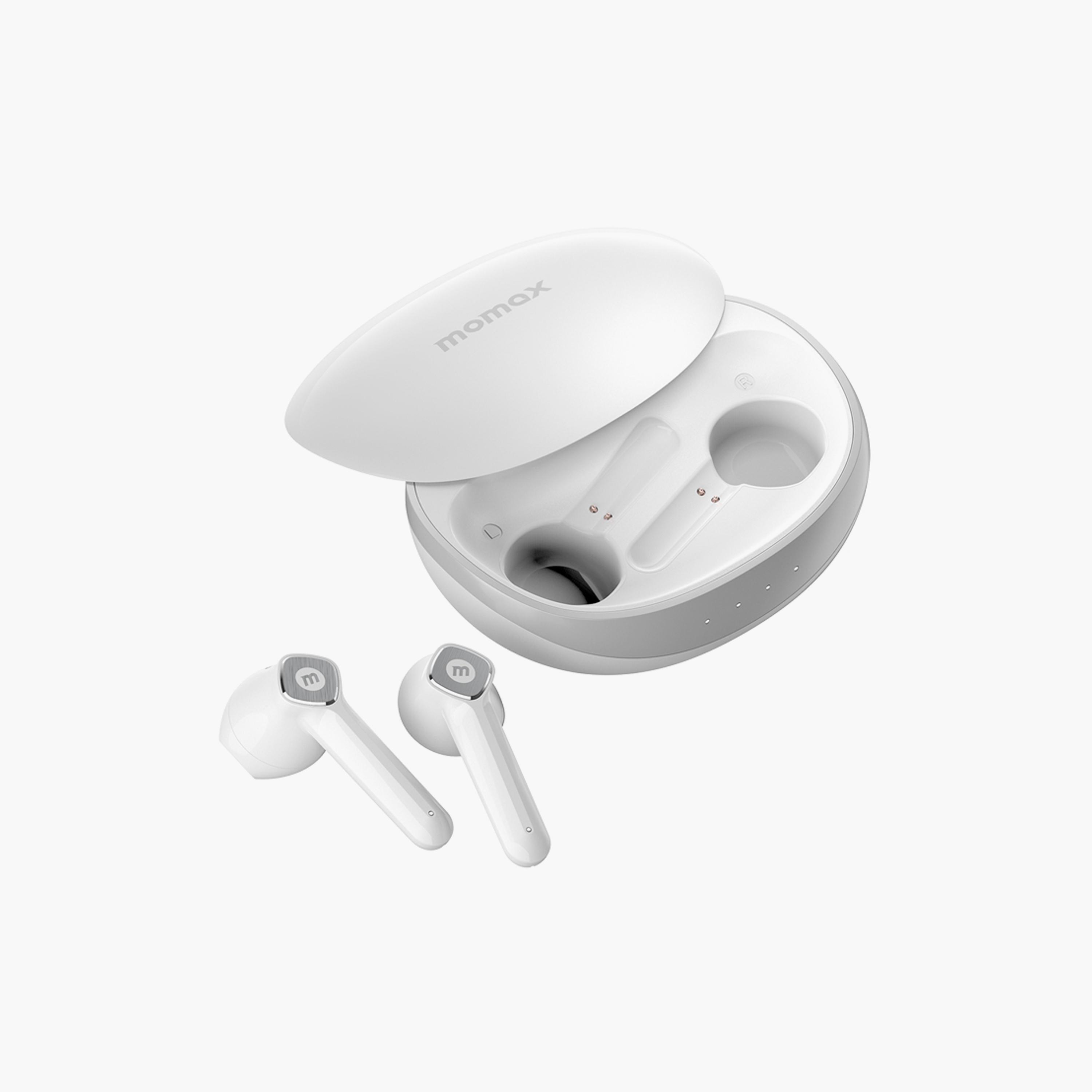 Momax Pills Lite 3 True Wireless Earphones with Slide Cover Case - White | BT11W-electronics-headphonesandearphones-image-1