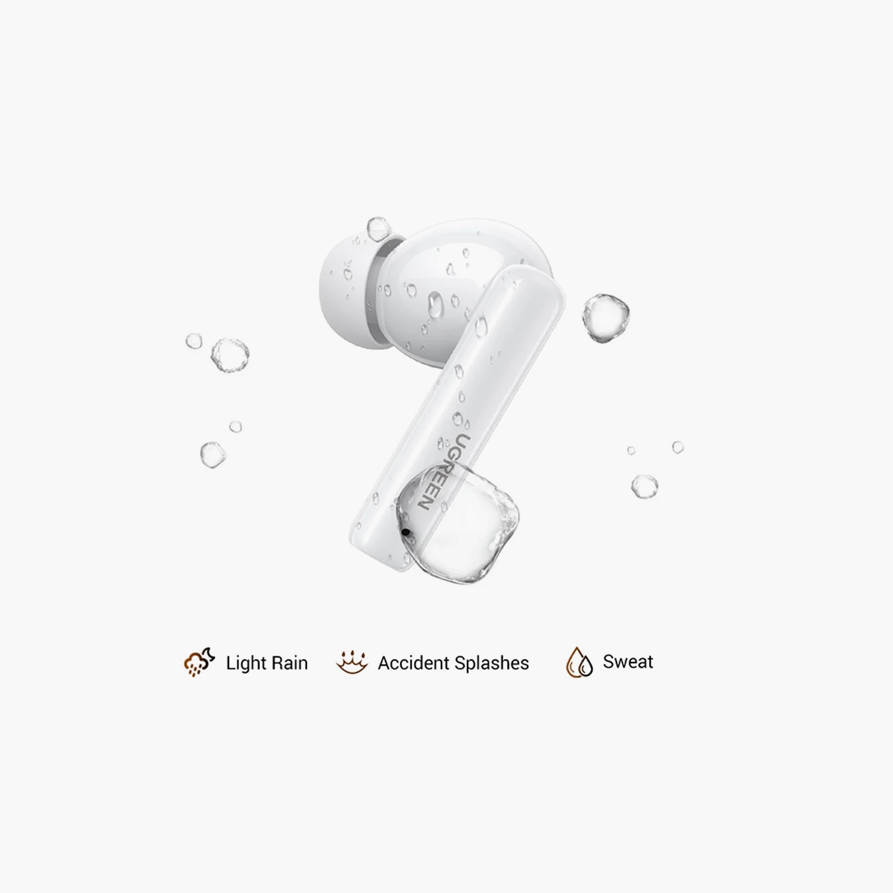 UGREEN HiTune T6 Hybrid True Wireless Earbuds with ANC - White | 15158-electronics-headphonesandearphones-image-2