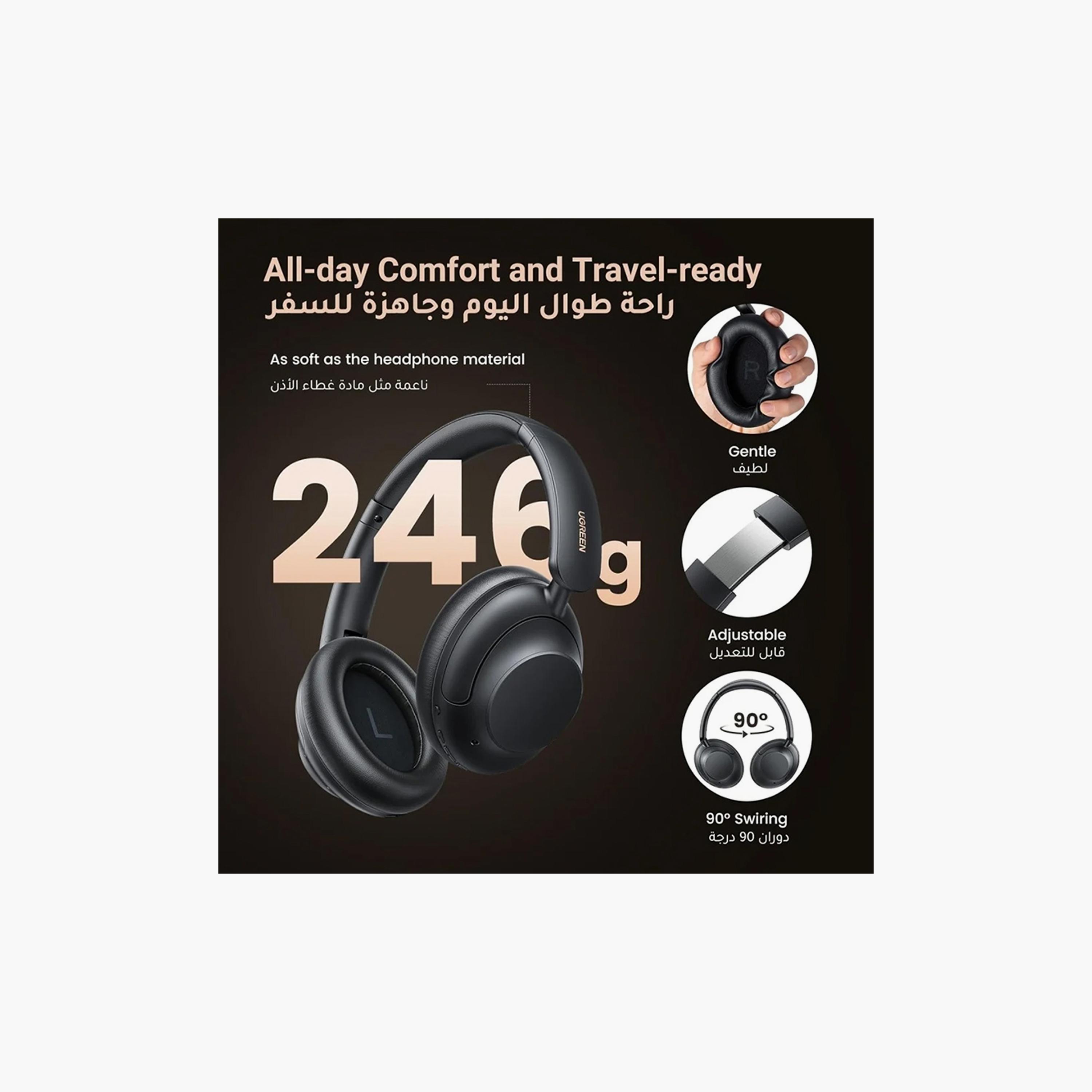 UGREEN HiTune Max5 Hybrid Headphone Over-Ear with ANC - White | 15809-electronics-headphonesandearphones-image-5