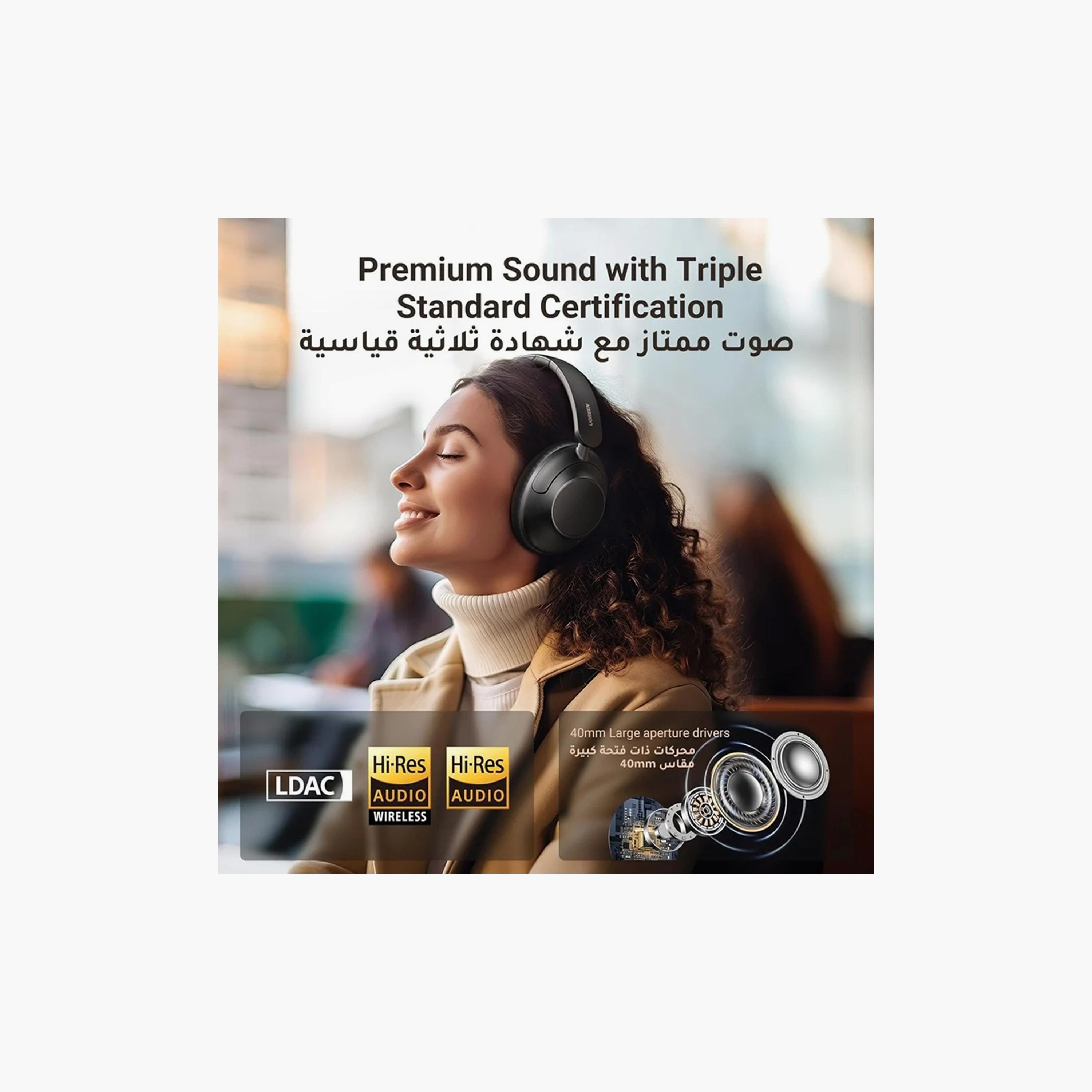 UGREEN HiTune Max5 Hybrid Headphone Over-Ear with ANC - White | 15809-electronics-headphonesandearphones-image-6