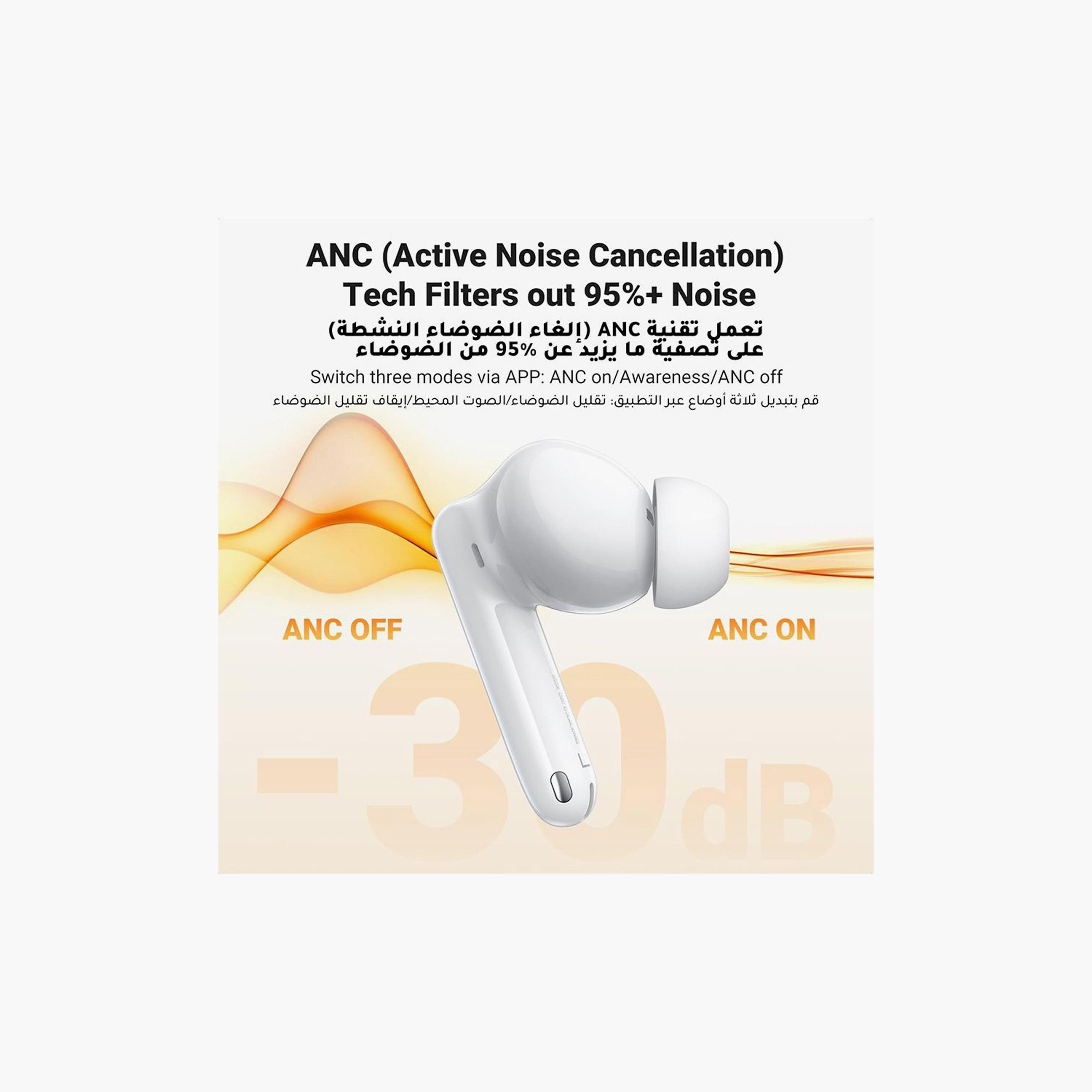 UGREEN Earbuds Wireless HiTune T3 Pro Active Noise-Cancelling - White | 35725-electronics-headphonesandearphones-image-3