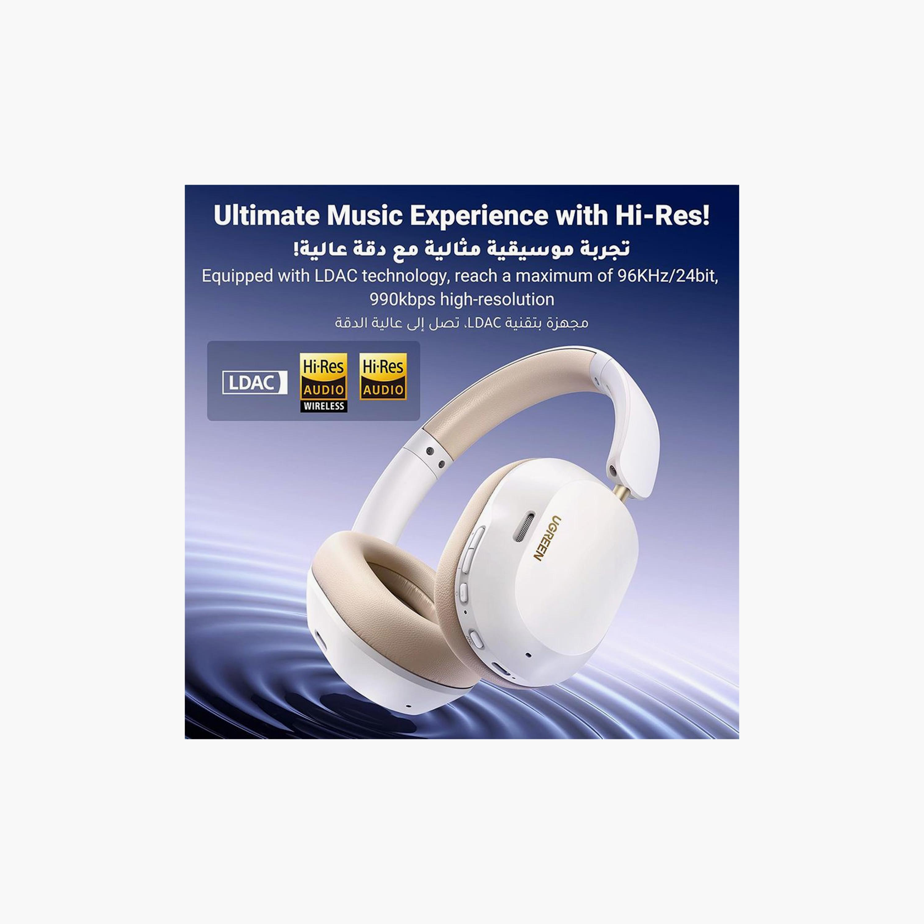 UGREEN Headphone HiTune Max5c Hybrid Active Noise Cancelling - White | 35758-electronics-headphonesandearphones-image-3
