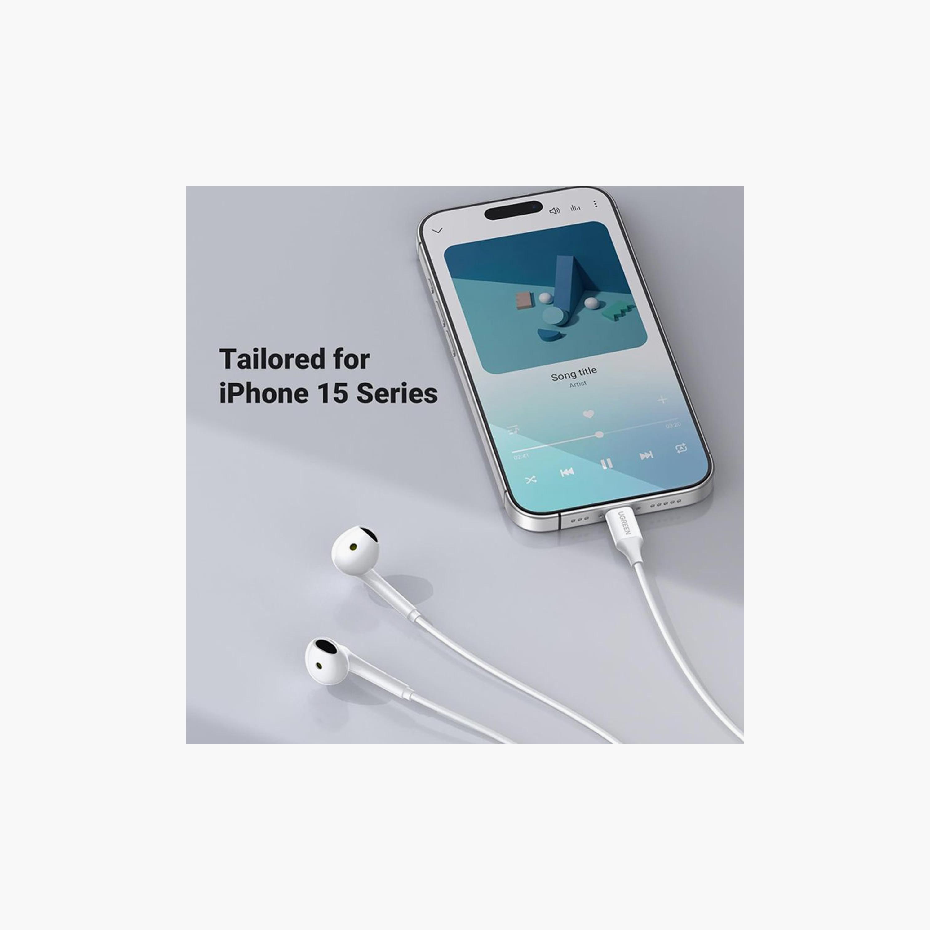UGREEN HiTune Wired Earphones with USB-C Connector - White | 60700-electronics-headphonesandearphones-image-2