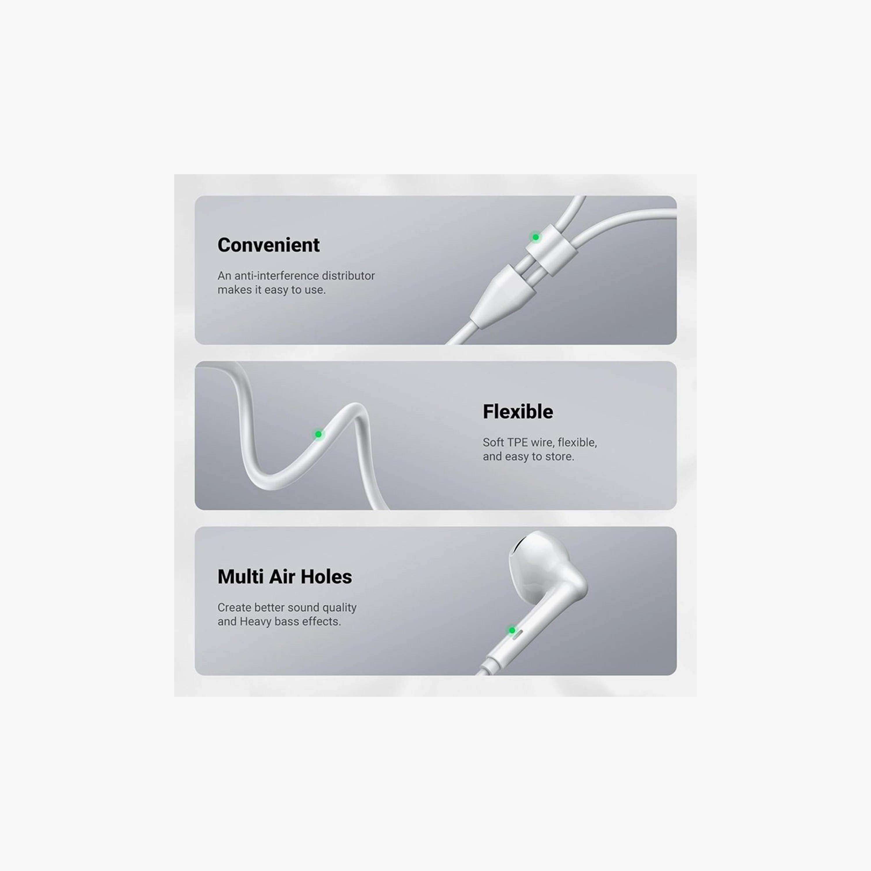 UGREEN HiTune Wired Earphones with USB-C Connector - White | 60700-electronics-headphonesandearphones-image-6