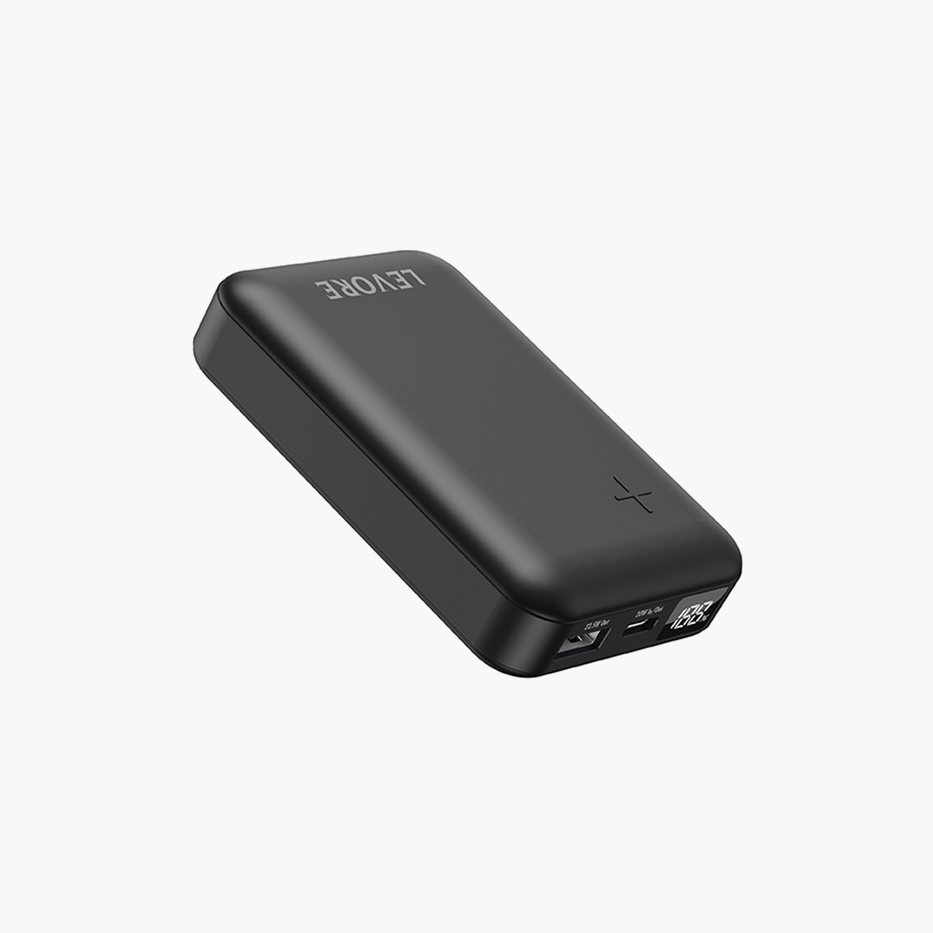 Levore Power Bank 10000mAh PD with 2 USBPorts - Black | LP221-BK-electronics-portabledevices-image-1