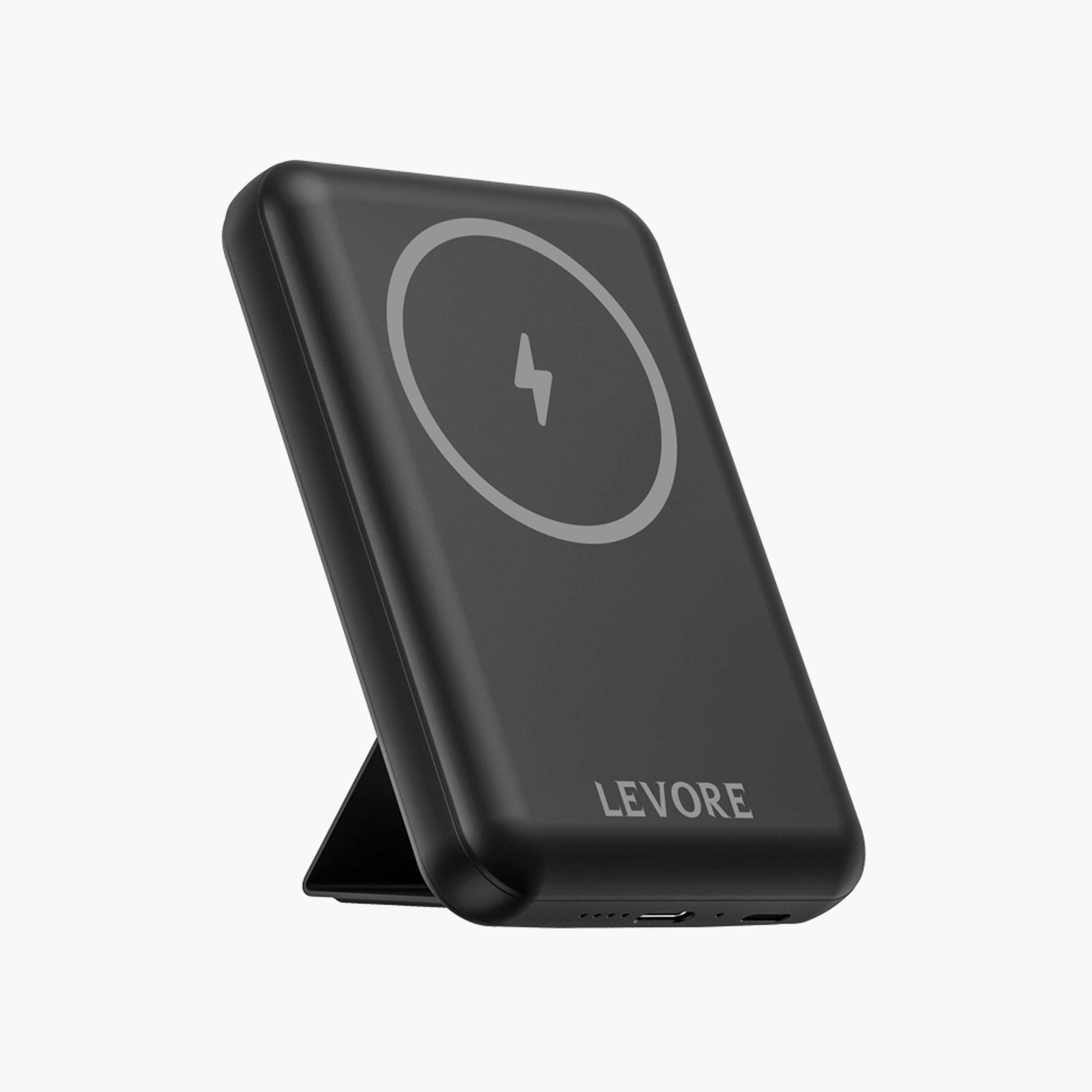 Levore Wireless Magnetic Power Bank 5000mAh Fast Charging PD20W 15W - Black | LP411-BK-electronics-accessories-mobileaccesories-image-3