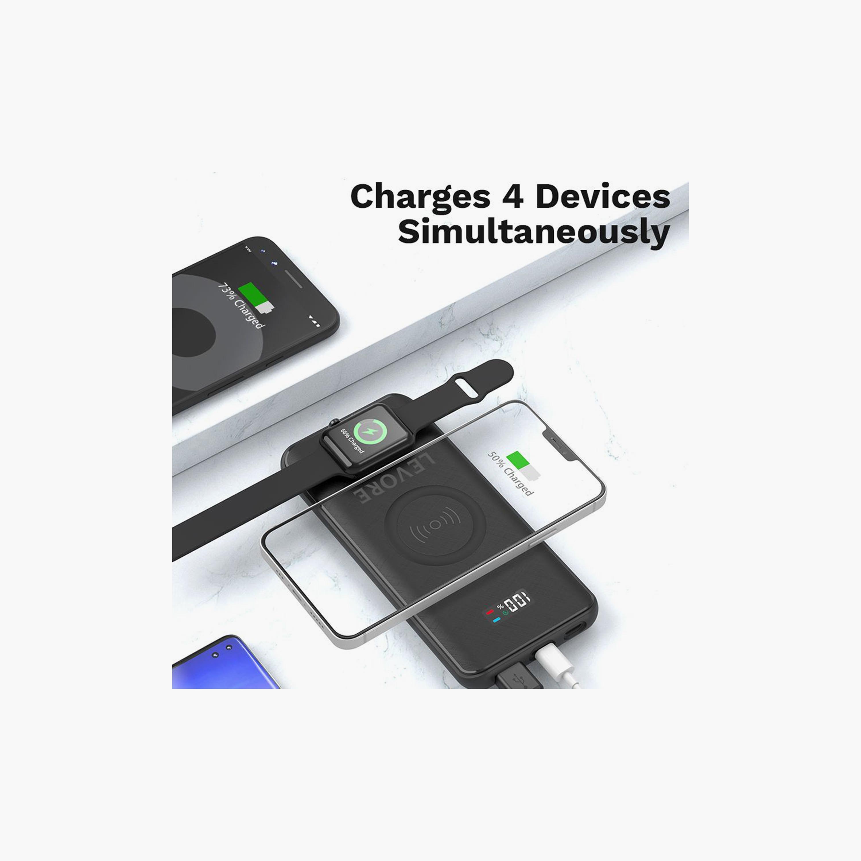 Levore Power Bank with Wireless Charging 10000 mAh 20W - Black | LP431-BK-electronics-accessories-mobileaccesories-image-5