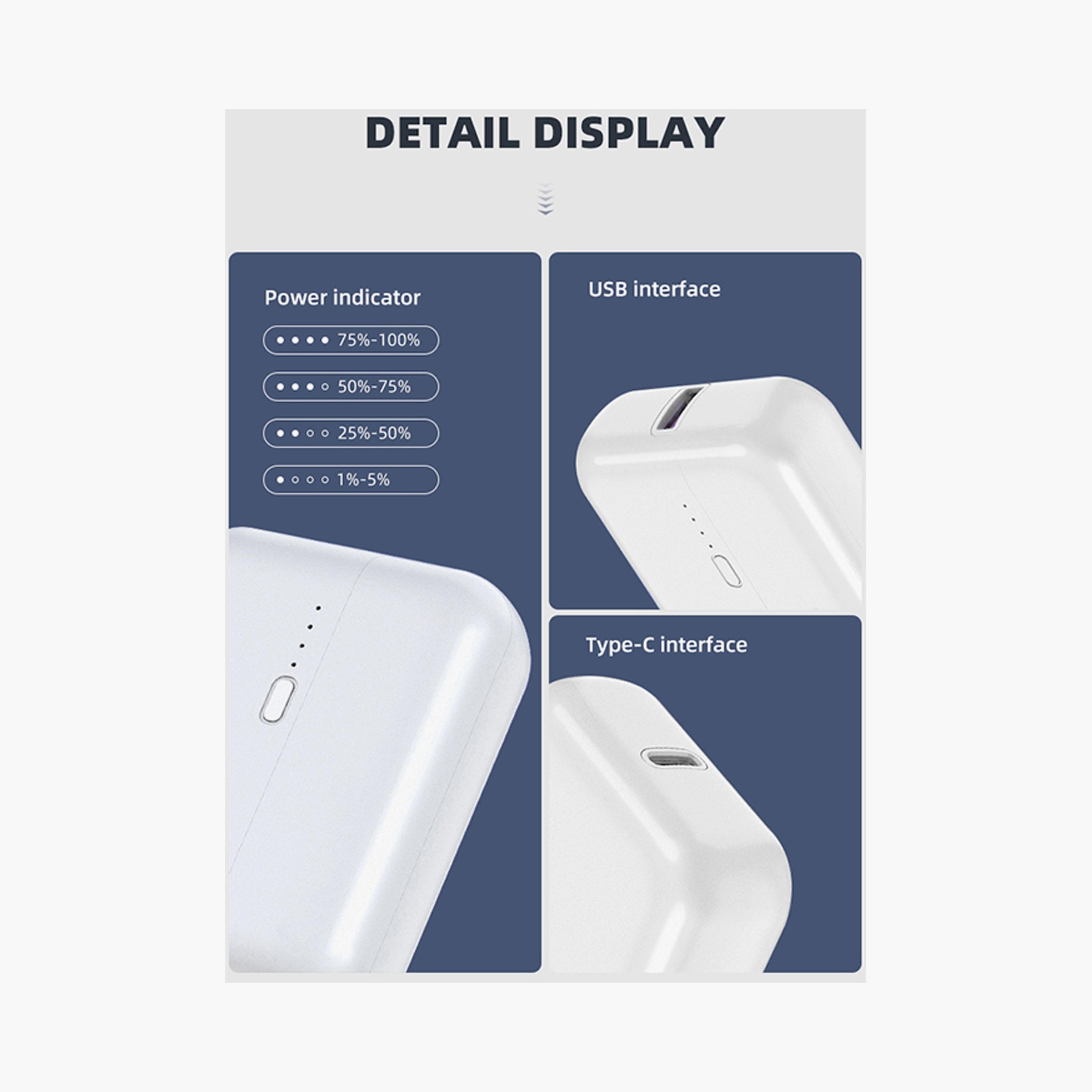 Levore Power Bank 10000mAh Fast Charging with 2 USB Ports - White | LP222-WH-electronics-accessories-mobileaccesories-image-5