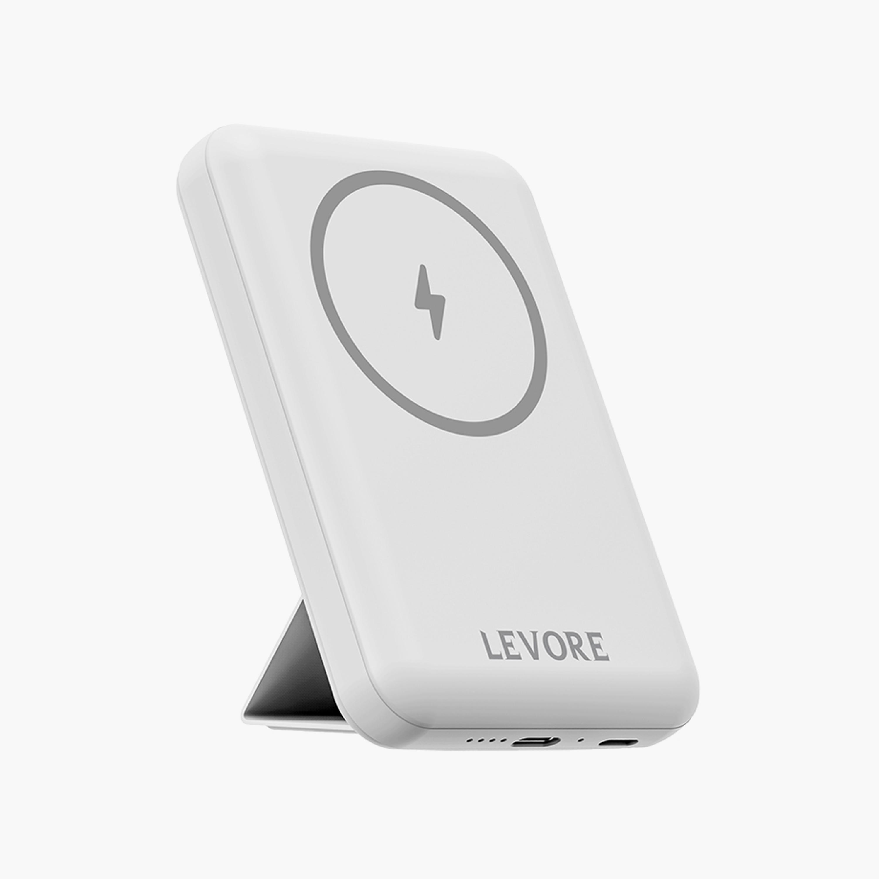 Levore Wireless Magnetic Power Bank 5000mAh Fast Charging PD20W 15W - White | LP411-WH-electronics-accessories-mobileaccesories-image-4