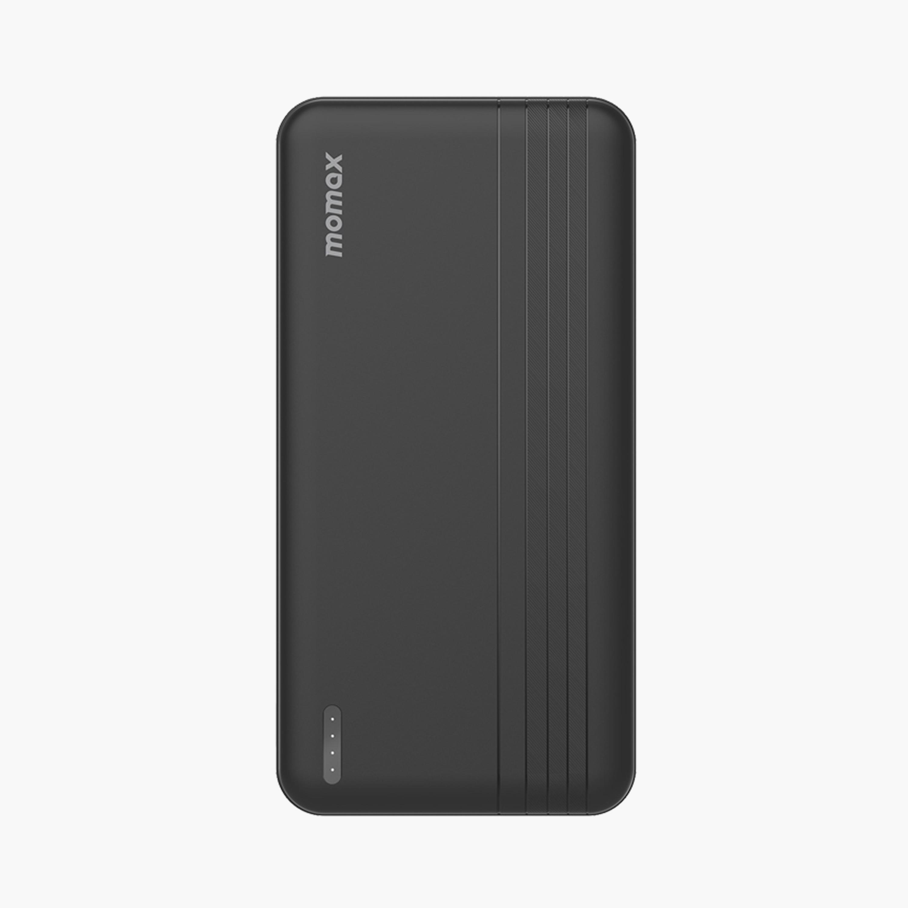 Momax Power Bank iPower with 2 USB Ports and USB-C Port 10000mAh 20W For PD Port - Black | IP77D-electronics-portabledevices-image-2