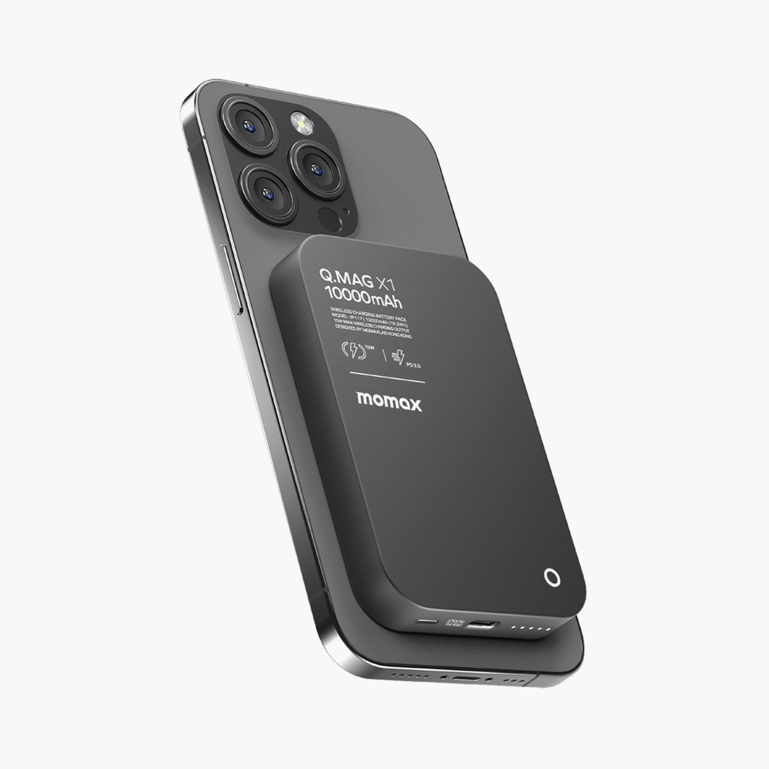 Momax Q.Mag X1 Wireless Power Bank MagSafe 10000mAh - Black | IP117D-electronics-accessories-mobileaccesories-image-2