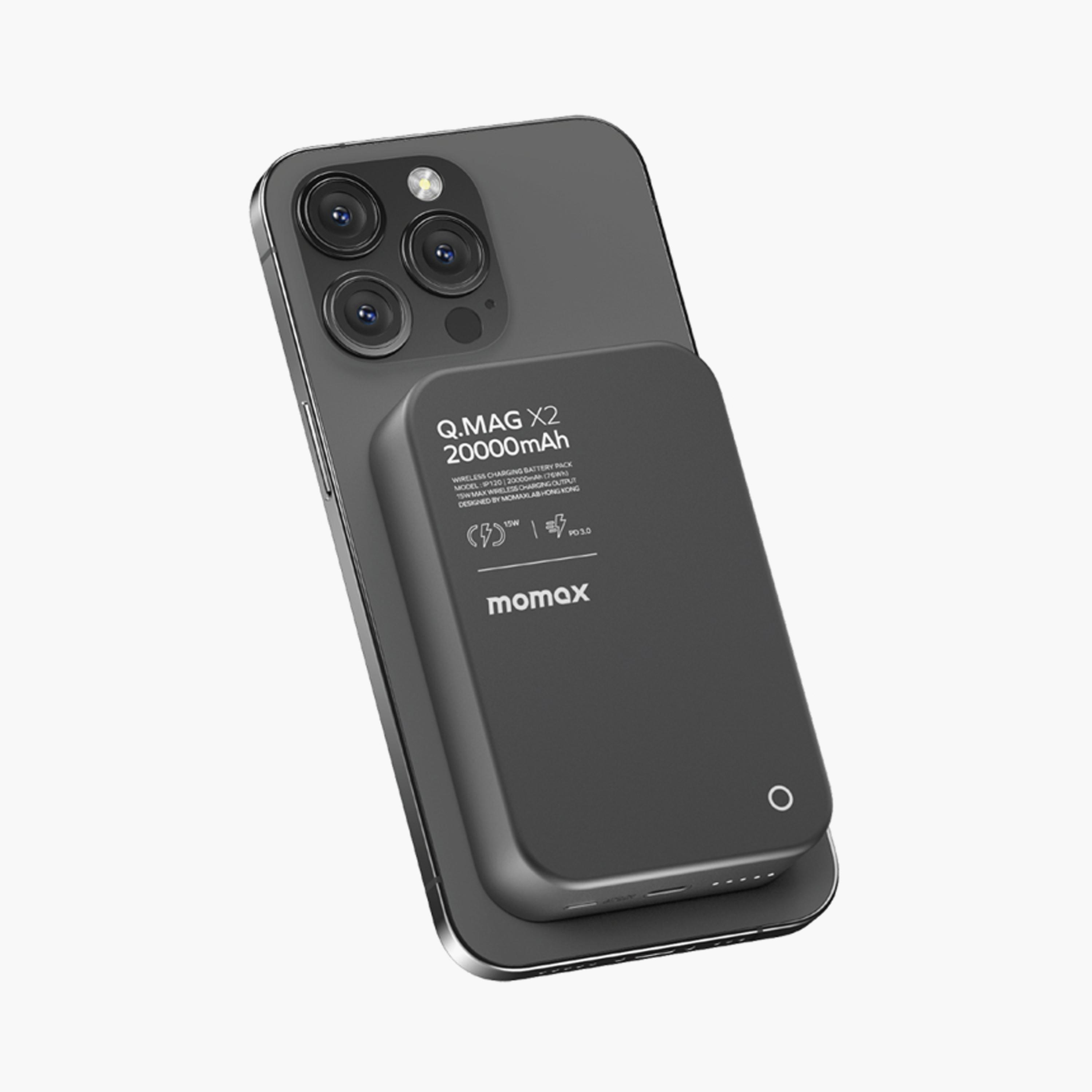 Momax Q.Mag X2 Wireless Power Bank MagSafe 20000mAh - Black | IP120D-electronics-accessories-mobileaccesories-image-3