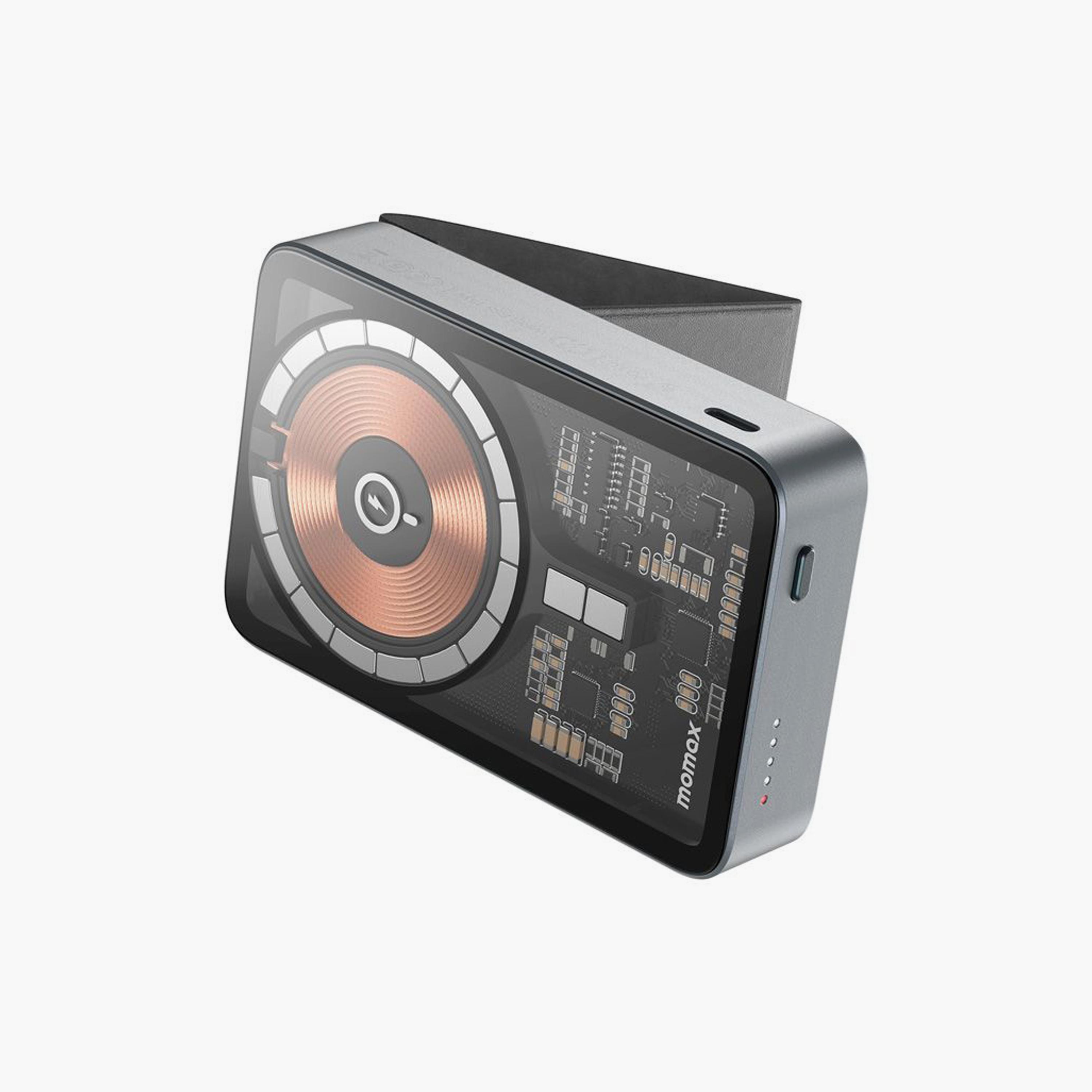 Momax Q.Mag Power 11 Magnetic Wireless Charger 10000mAh, 15W, USB-C 20W - Grey | IP111E-electronics-portabledevices-image-2