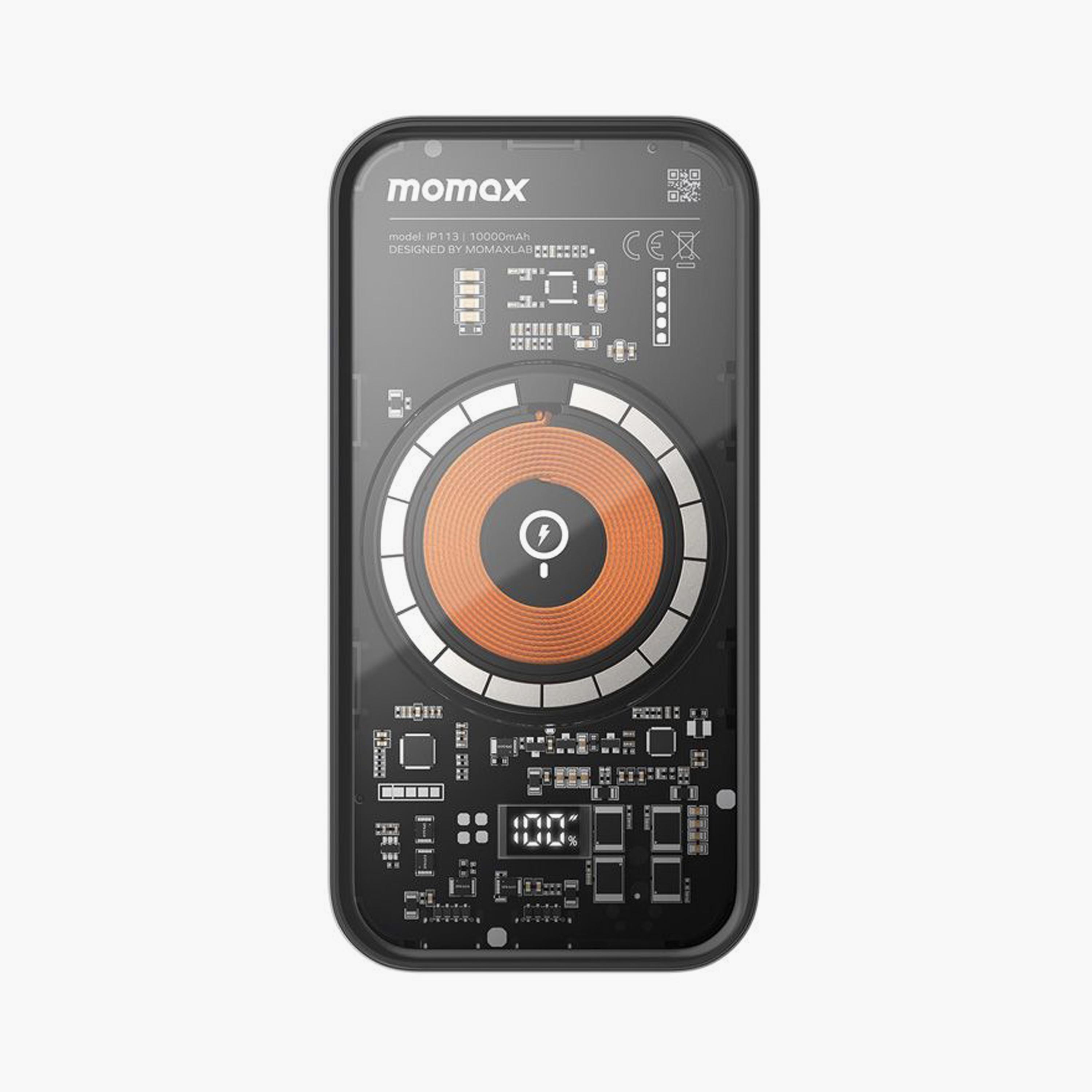 Momax Q.Mag Power 11 Magnetic Wireless Charger 10000mAh, 15W, USB-C 35W - Grey | IP113D-electronics-portabledevices-image-1