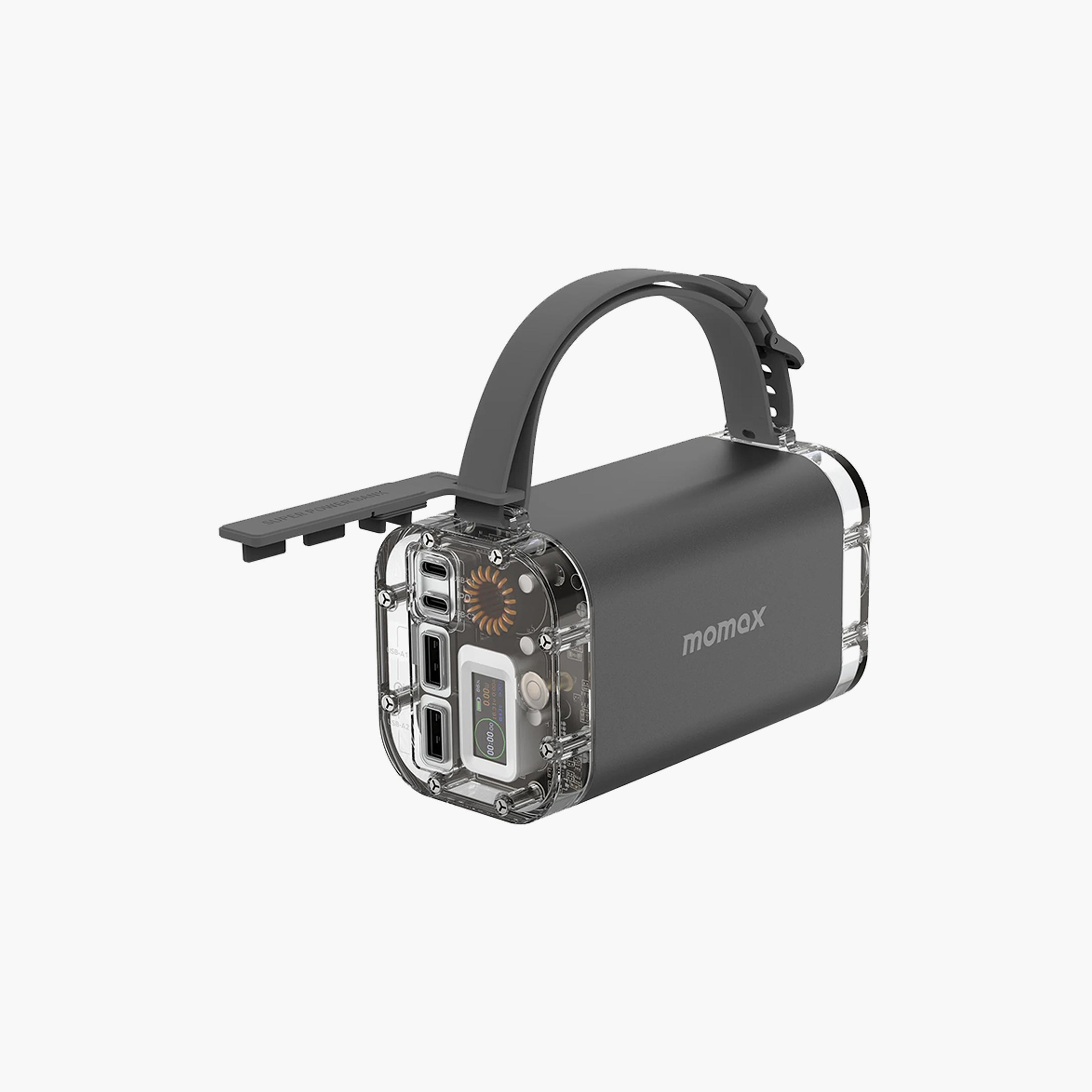 Momax iPowerstone Mini 100W Portable Power Station - Space Grey | PB03E-electronics-accessories-mobileaccesories-image-1