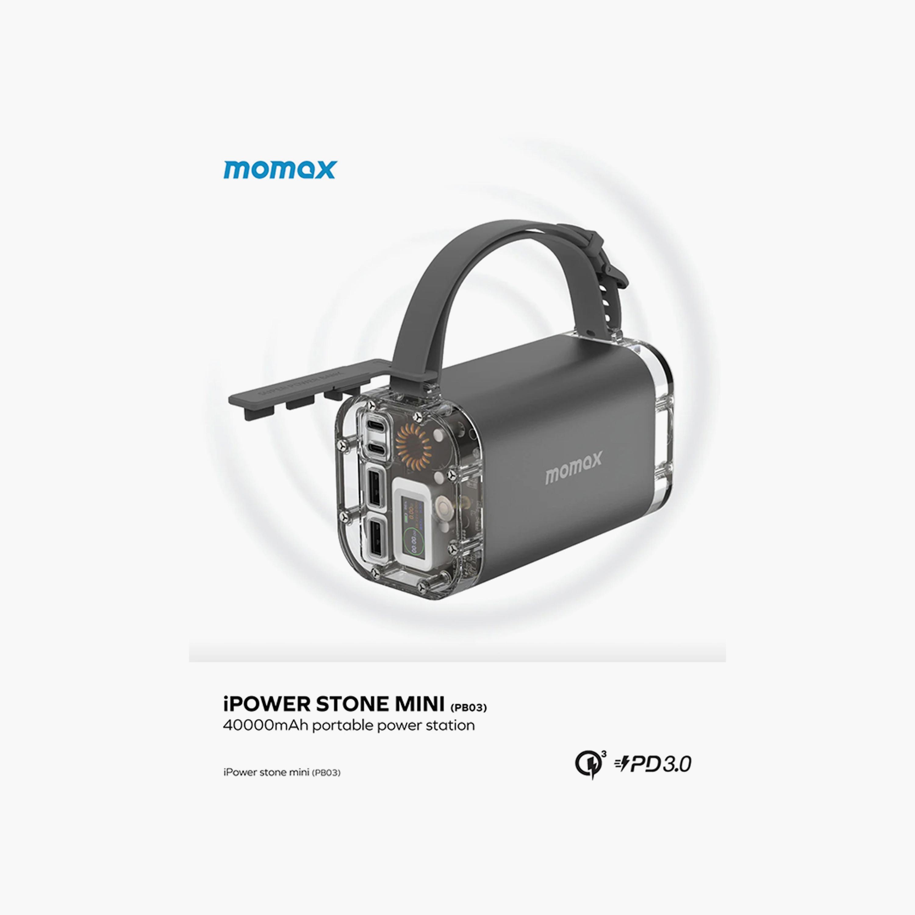 Momax iPowerstone Mini 100W Portable Power Station - Space Grey | PB03E-electronics-accessories-mobileaccesories-image-3