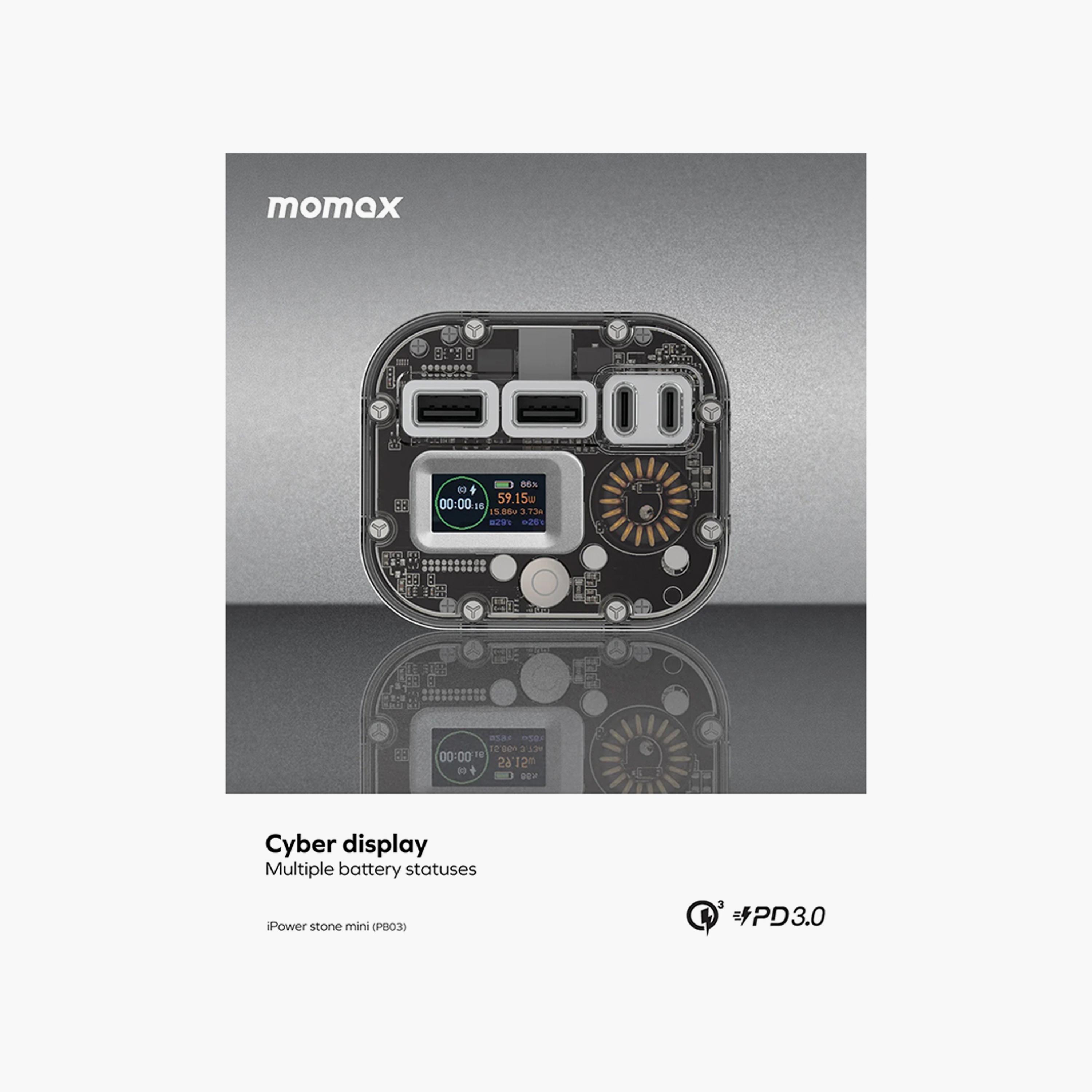 Momax iPowerstone Mini 100W Portable Power Station - Space Grey | PB03E-electronics-accessories-mobileaccesories-image-6