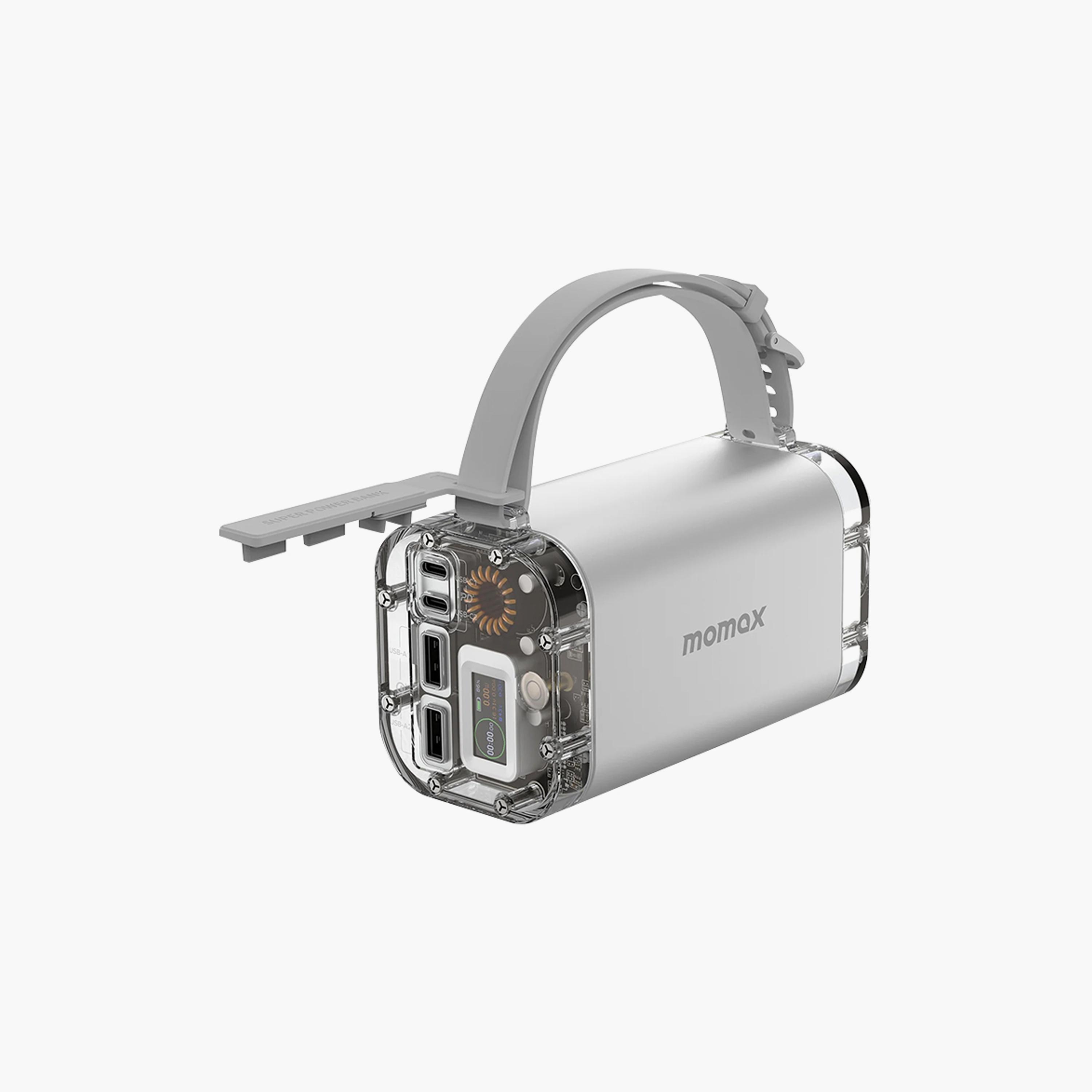 Momax iPowerstone Mini 100W Portable Power Station - Silver | PB03S-electronics-accessories-mobileaccesories-image-1