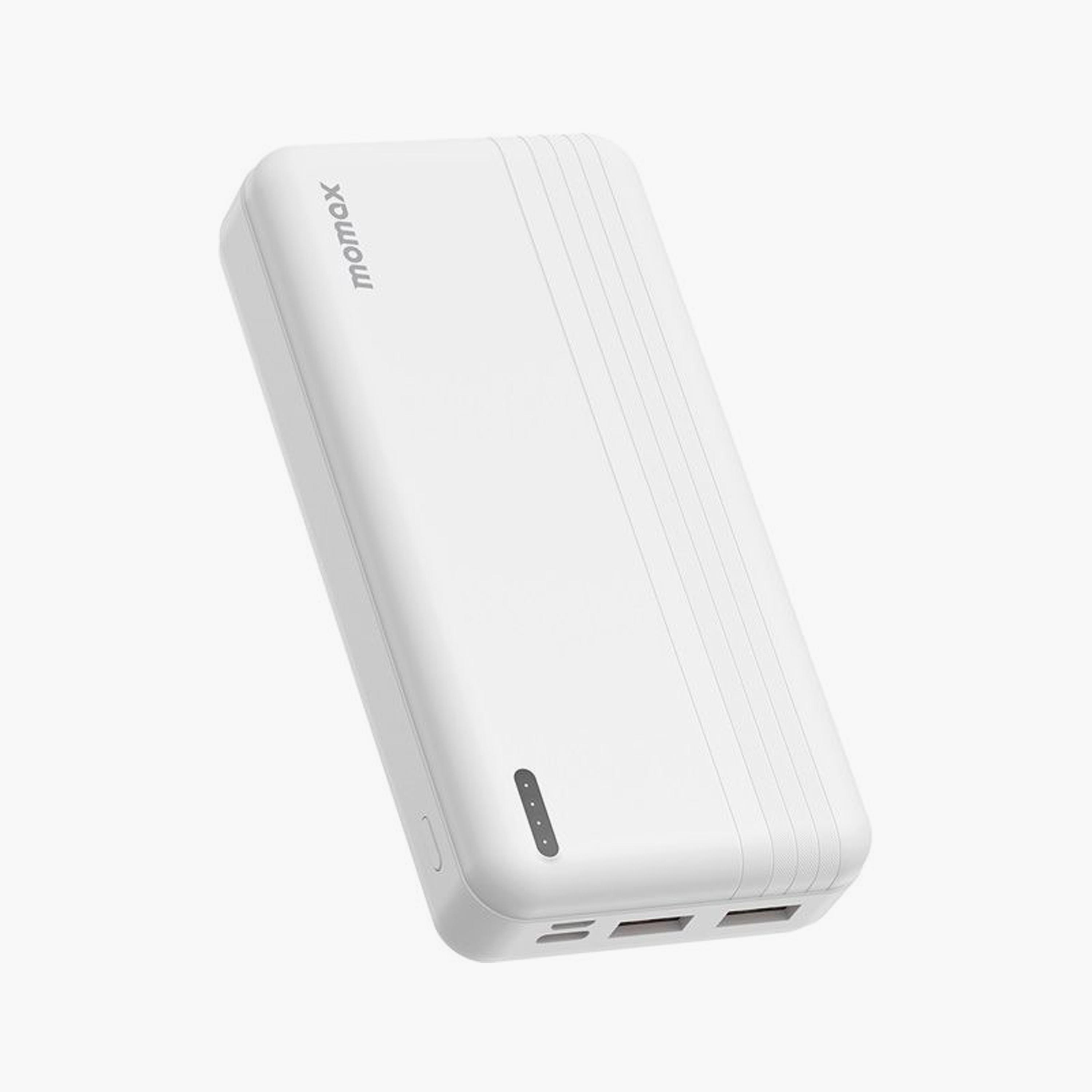 Momax Power Bank iPower with 2 USB-C Ports and USB Port 20000mAh 20W For PD Port - White | IP78W-electronics-accessories-mobileaccesories-image-3