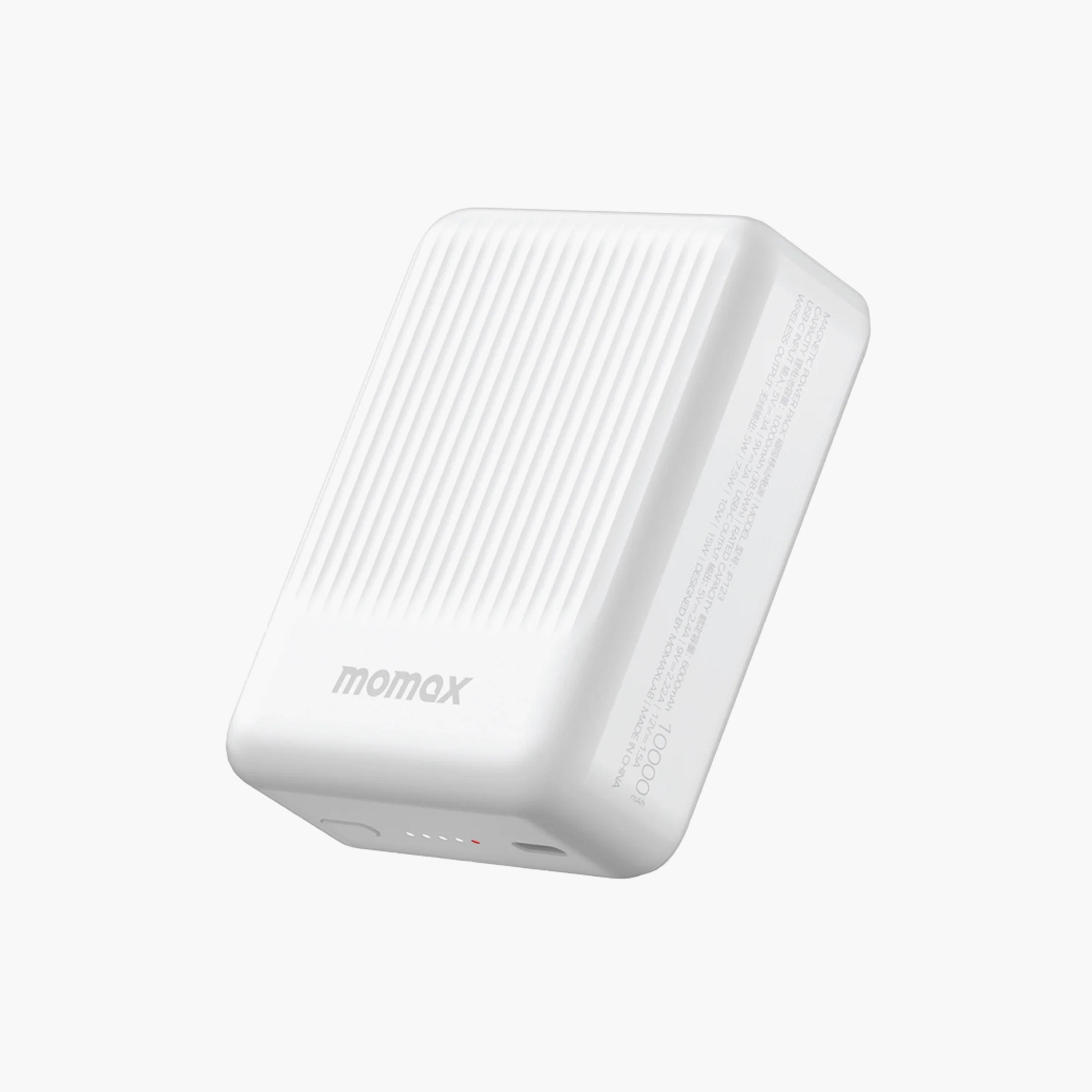 Momax Q.Mag Minimal 2 Wireless Magnetic Battery MagSafe 10000mAh - White | IP123W-electronics-accessories-mobileaccesories-image-1
