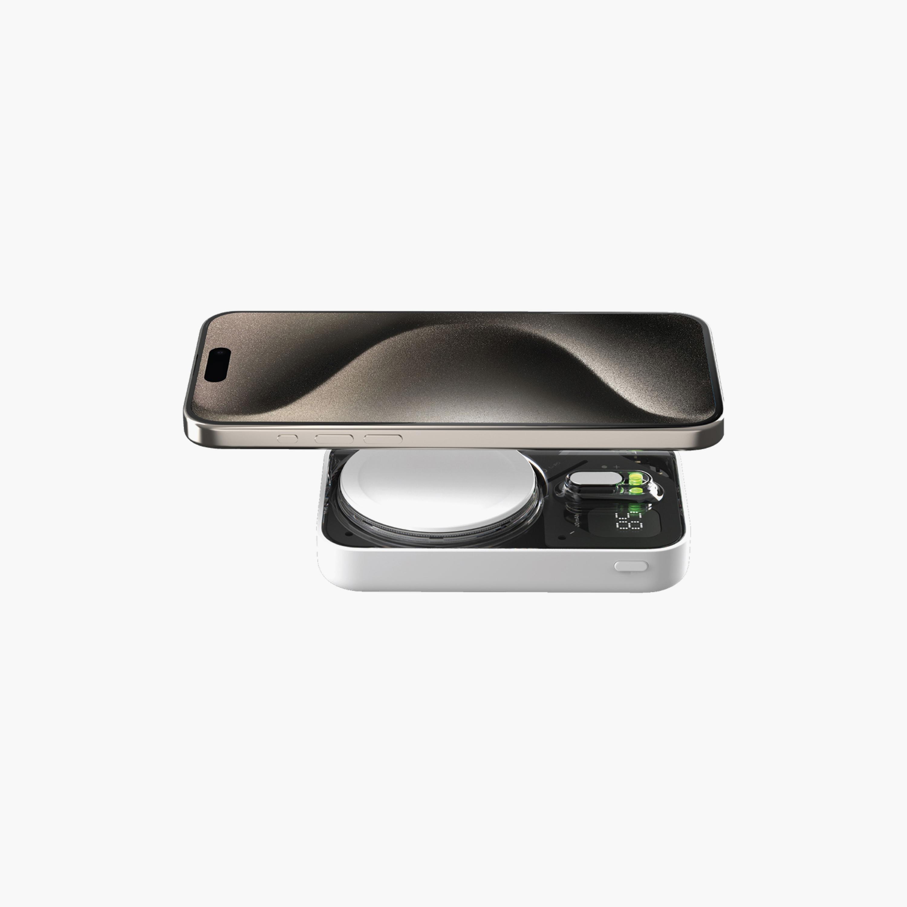 Momax 1-Power Flow Pro+ Wireless Magnetic Battery MagSafe 10000mAh - White | IP127W-electronics-accessories-mobileaccesories-image-3