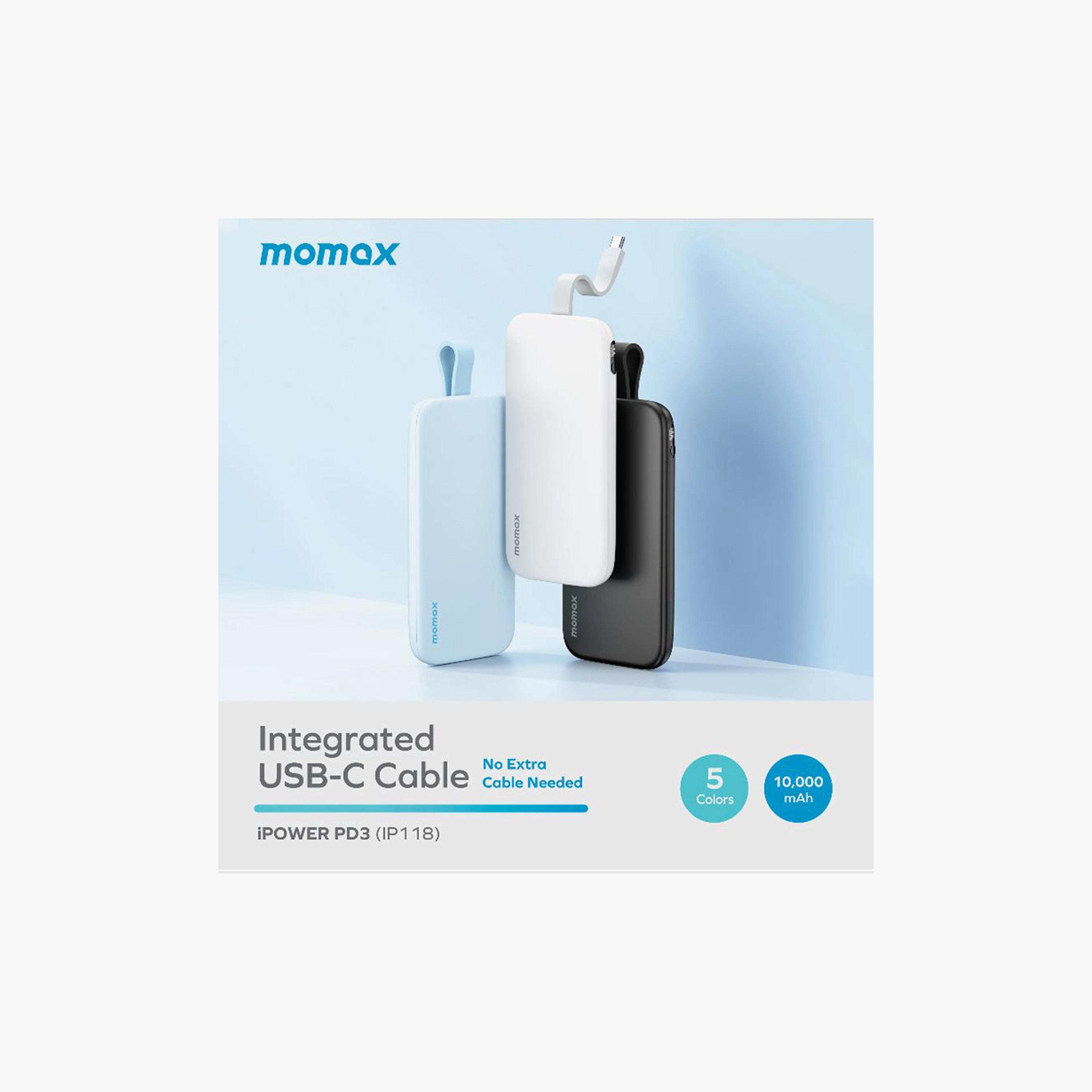 Momax iPower Power Bank PD3 10000mAh 22.5W - White | IP118W-electronics-portabledevices-image-2