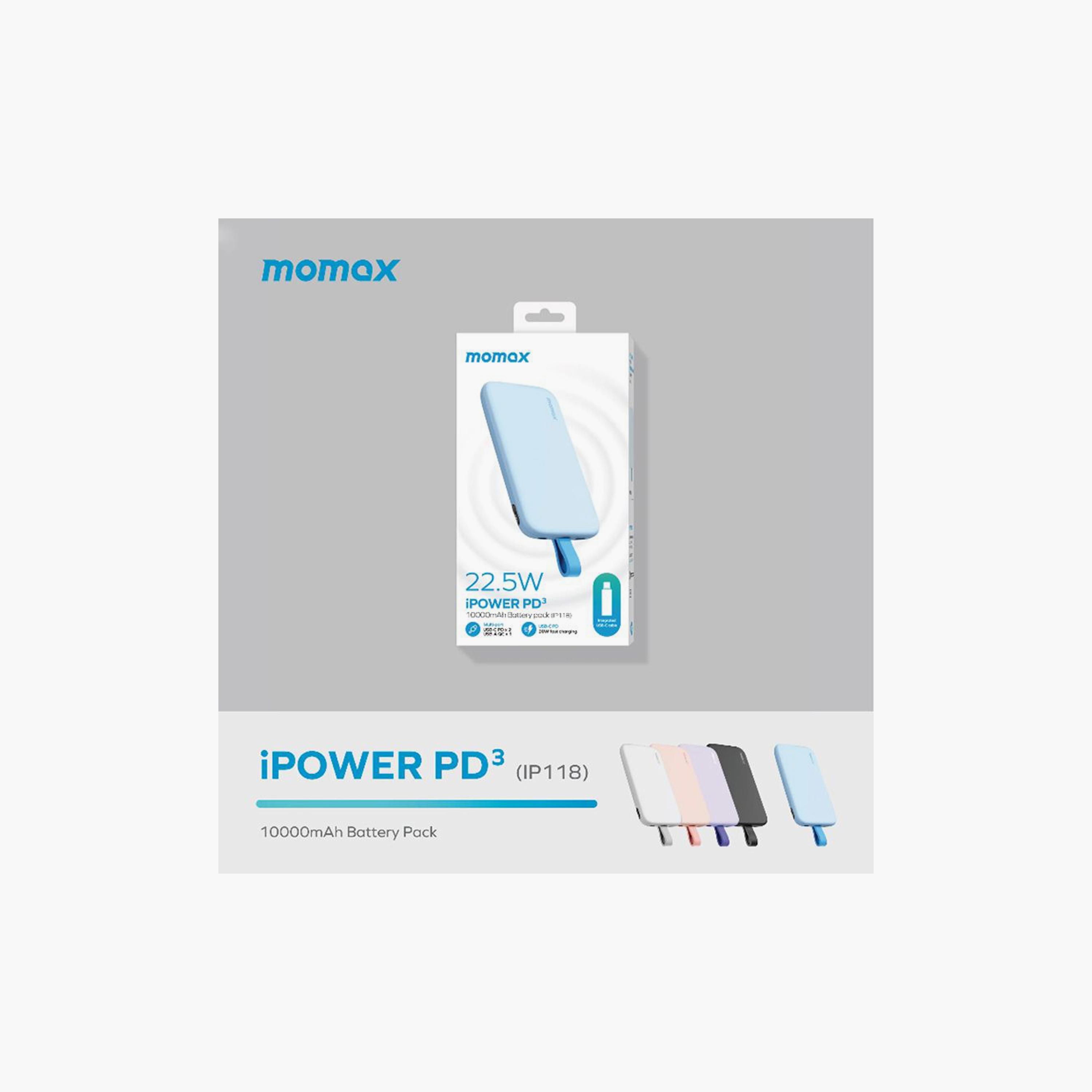 Momax iPower Power Bank PD3 10000mAh 22.5W - White | IP118W-electronics-portabledevices-image-5