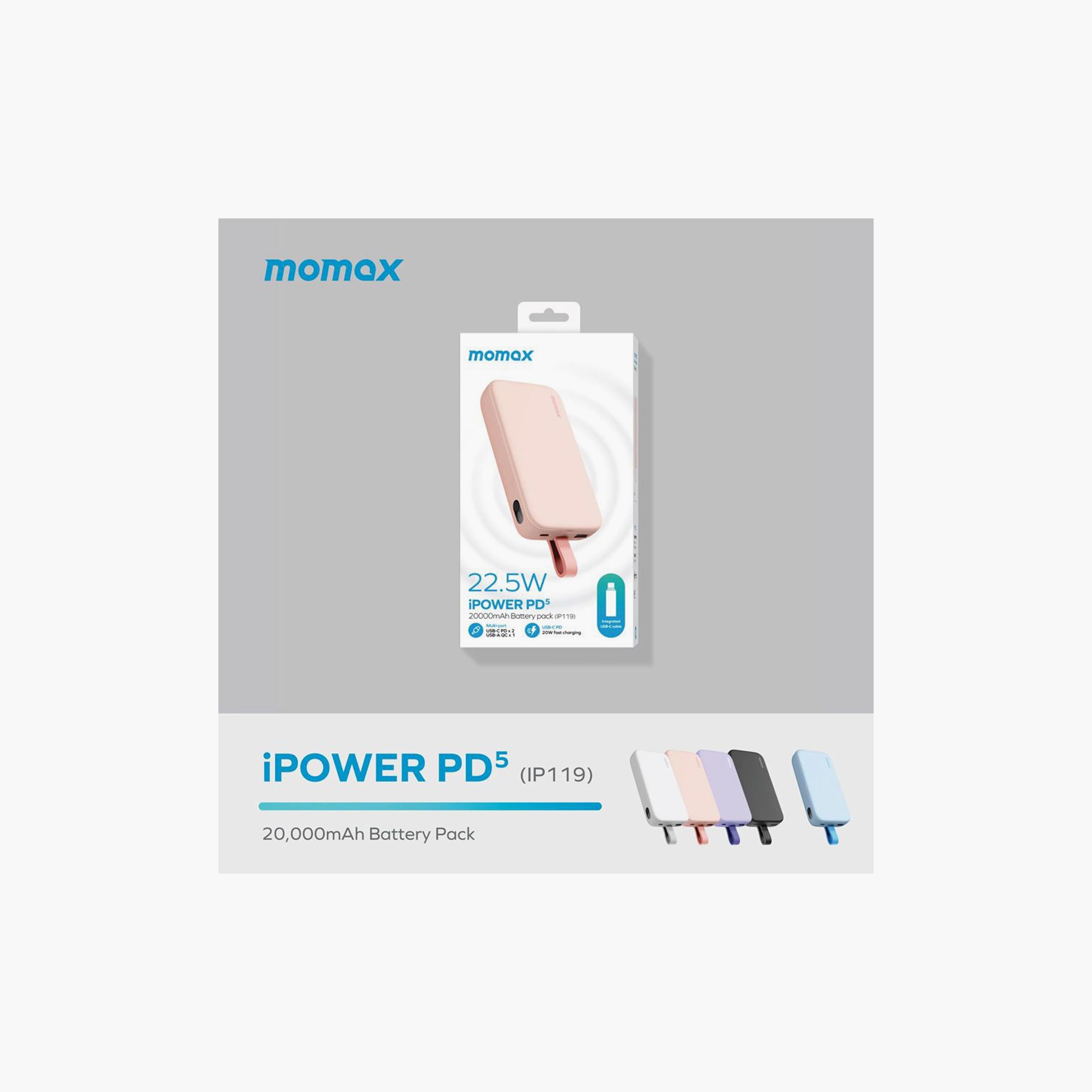 Momax iPower Power Bank PD5 20000mAh 22.5W - White | IP119W-electronics-accessories-mobileaccesories-image-5