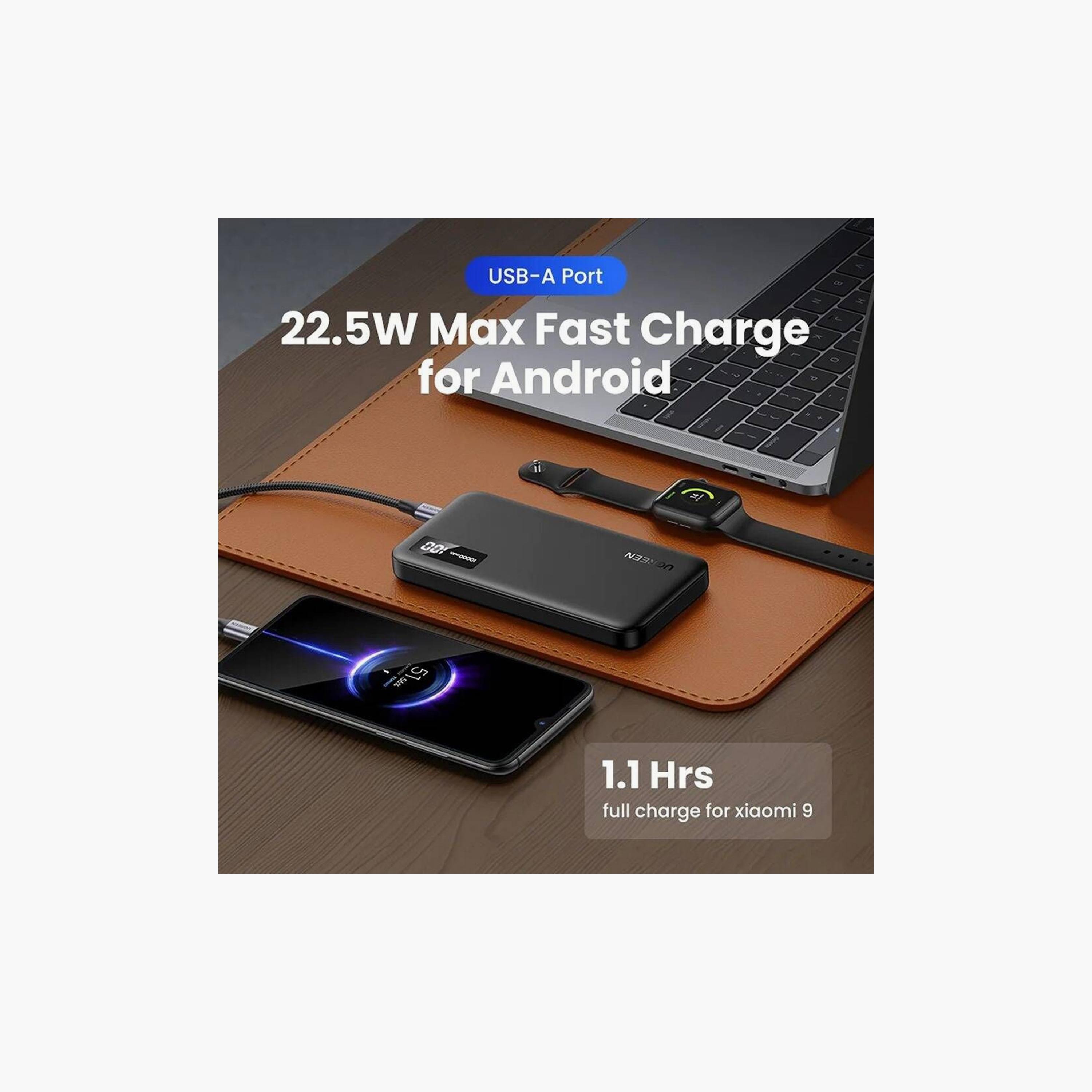 UGREEN Power Bank Two-Way Fast Charging USB-C Port and USB Port 10000mAh - Black | 25742-electronics-portabledevices-image-3