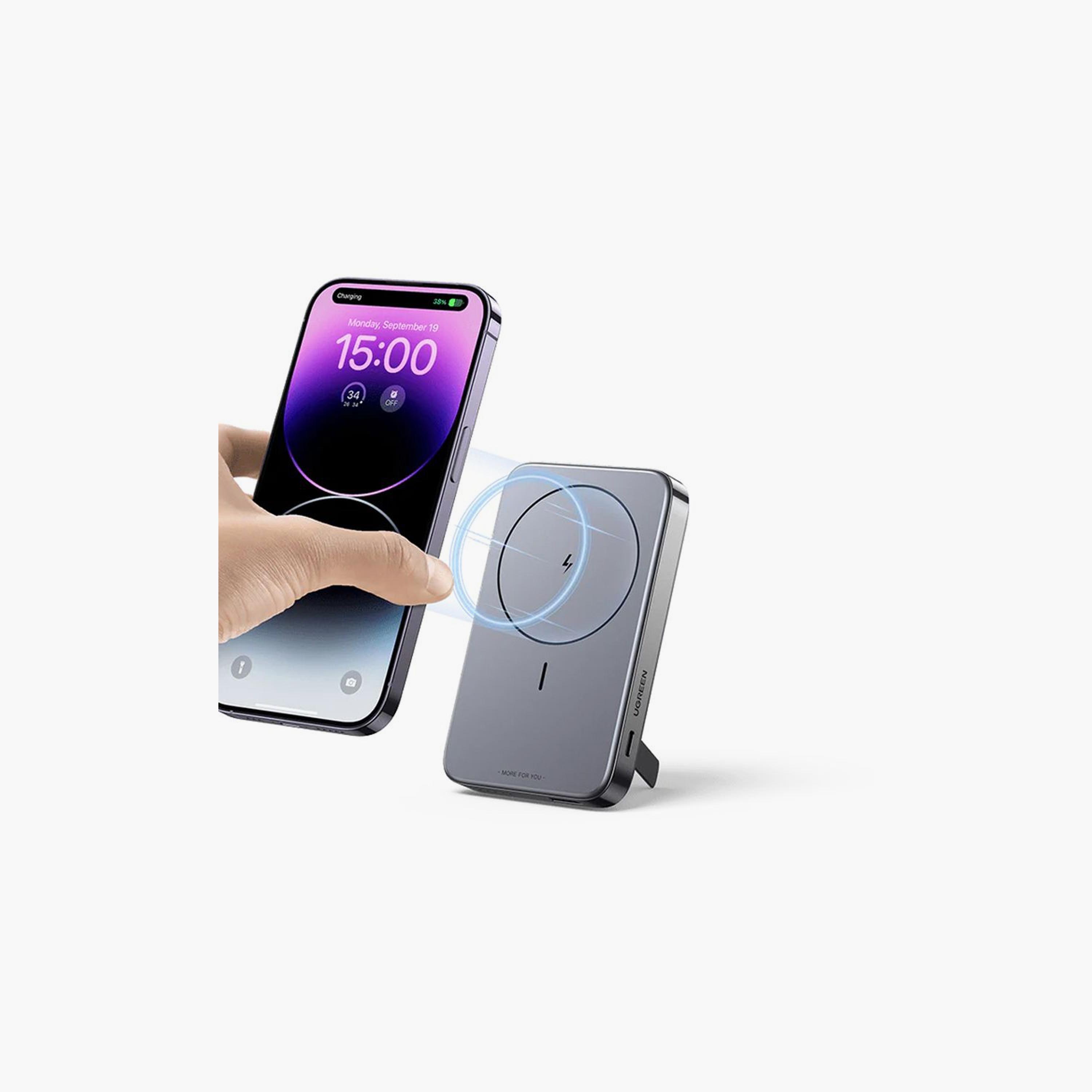 UGREEN Foldable Kickstand Wireless Magnetic Charger MagSafe 10000mAh - Grey | 15086-electronics-accessories-mobileaccesories-image-2