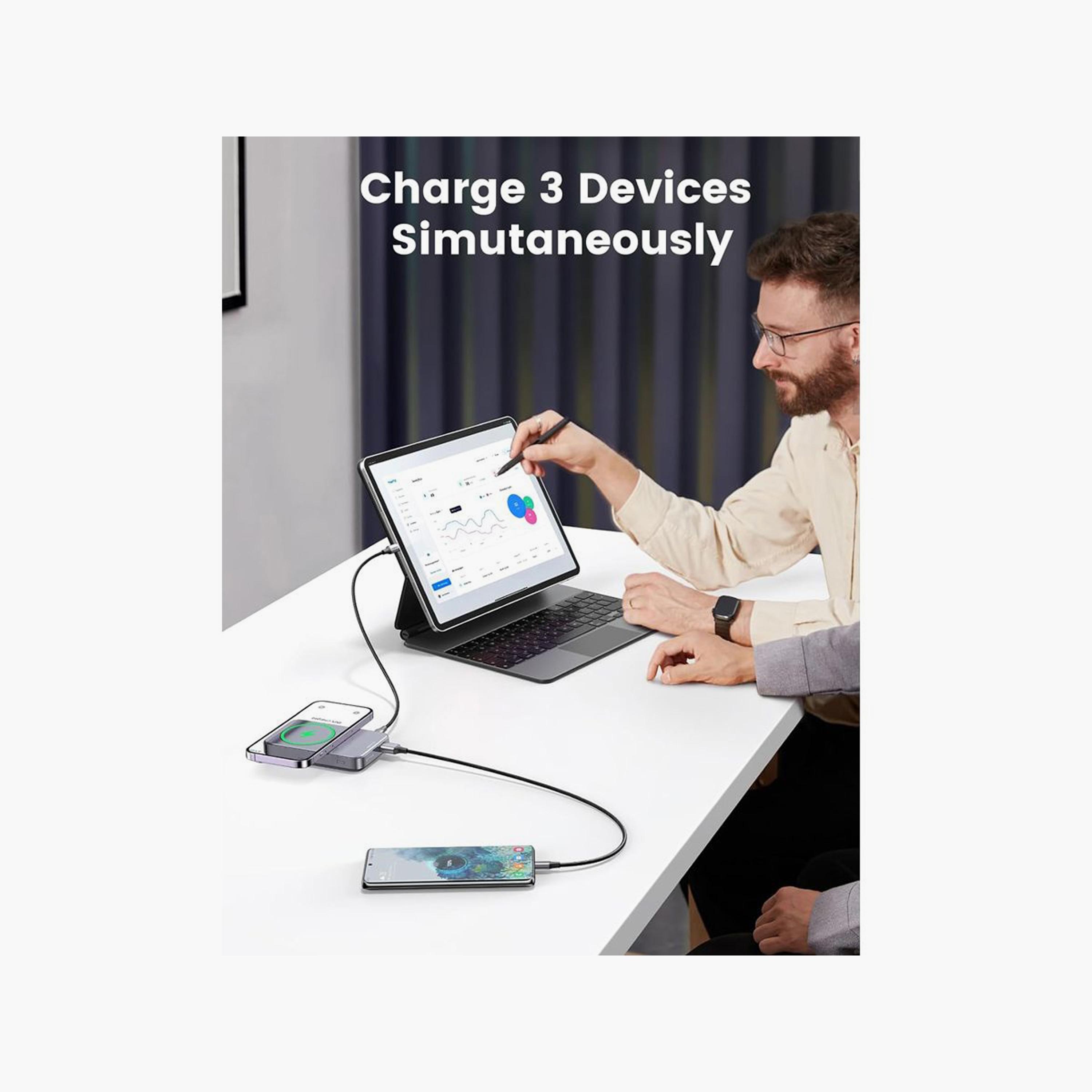UGREEN Foldable Kickstand Wireless Magnetic Charger MagSafe 10000mAh - Grey | 15086-electronics-accessories-mobileaccesories-image-6