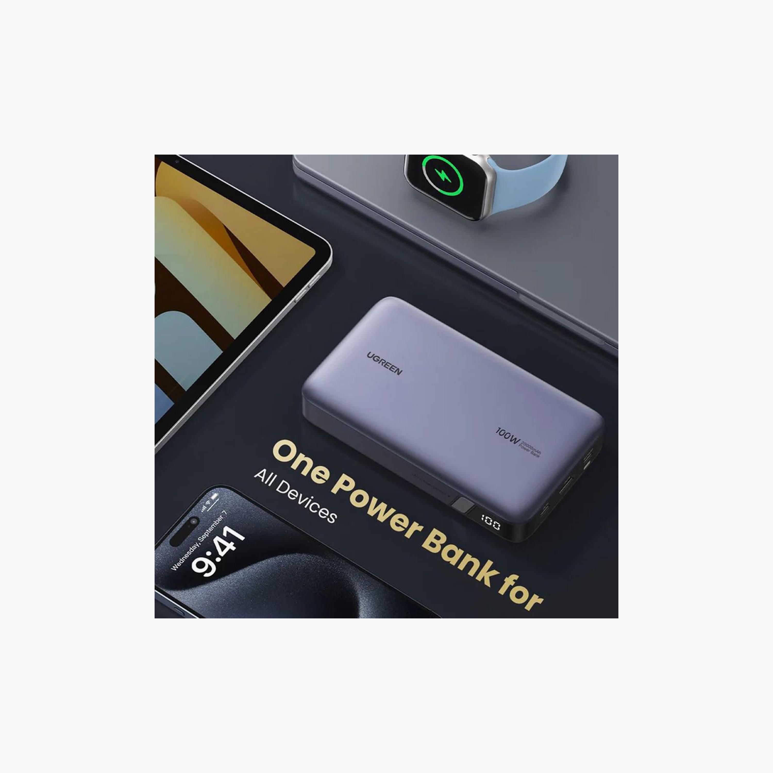 UGREEN Power Bank Two-Way Fast Charging 20000mAh 100W - Grey | 25188-electronics-accessories-mobileaccesories-image-5
