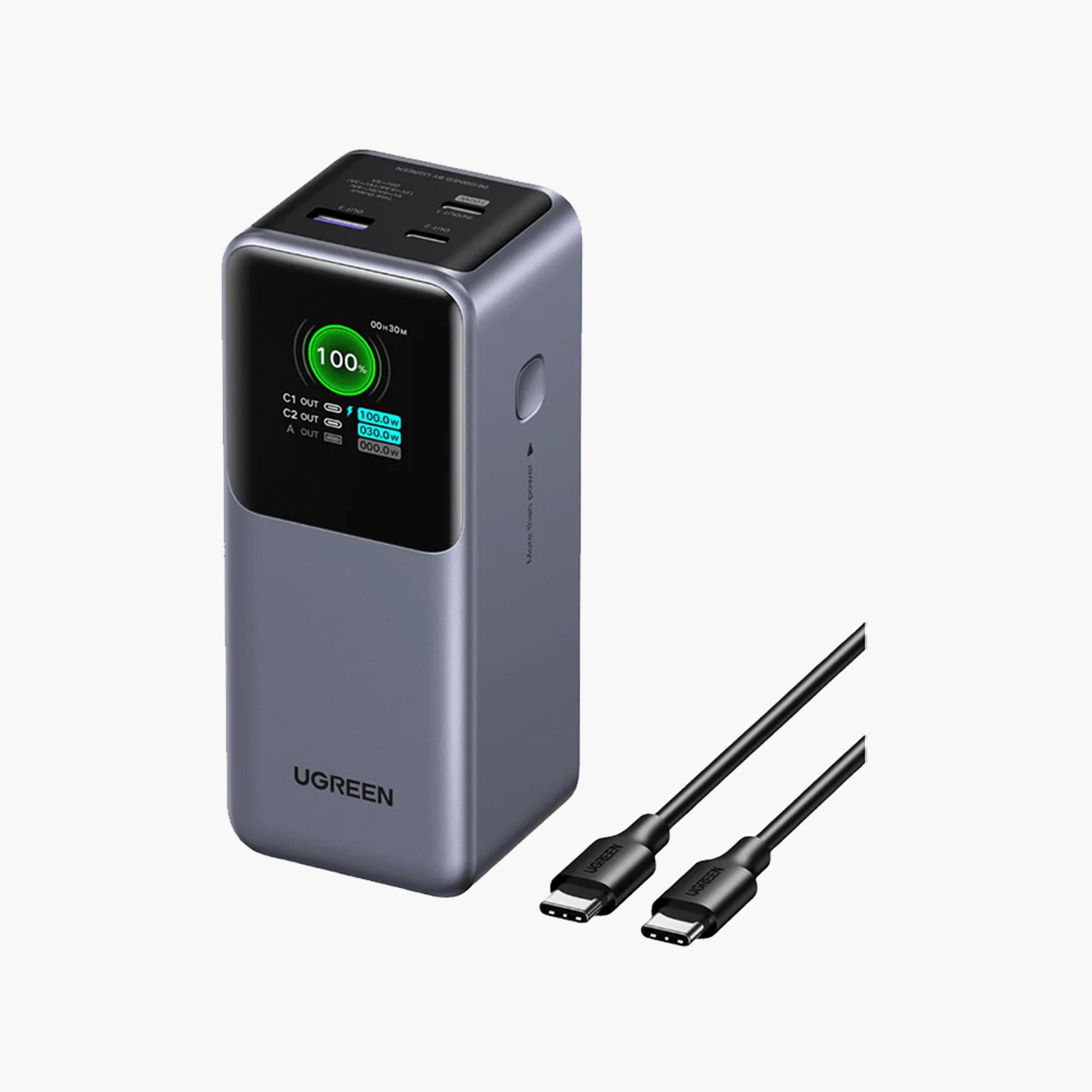 UGREEN Power Bank Nexode 2-USB-C and USB Ports 20000mAh 130W - Grey | 35524B-electronics-accessories-mobileaccesories-image-1