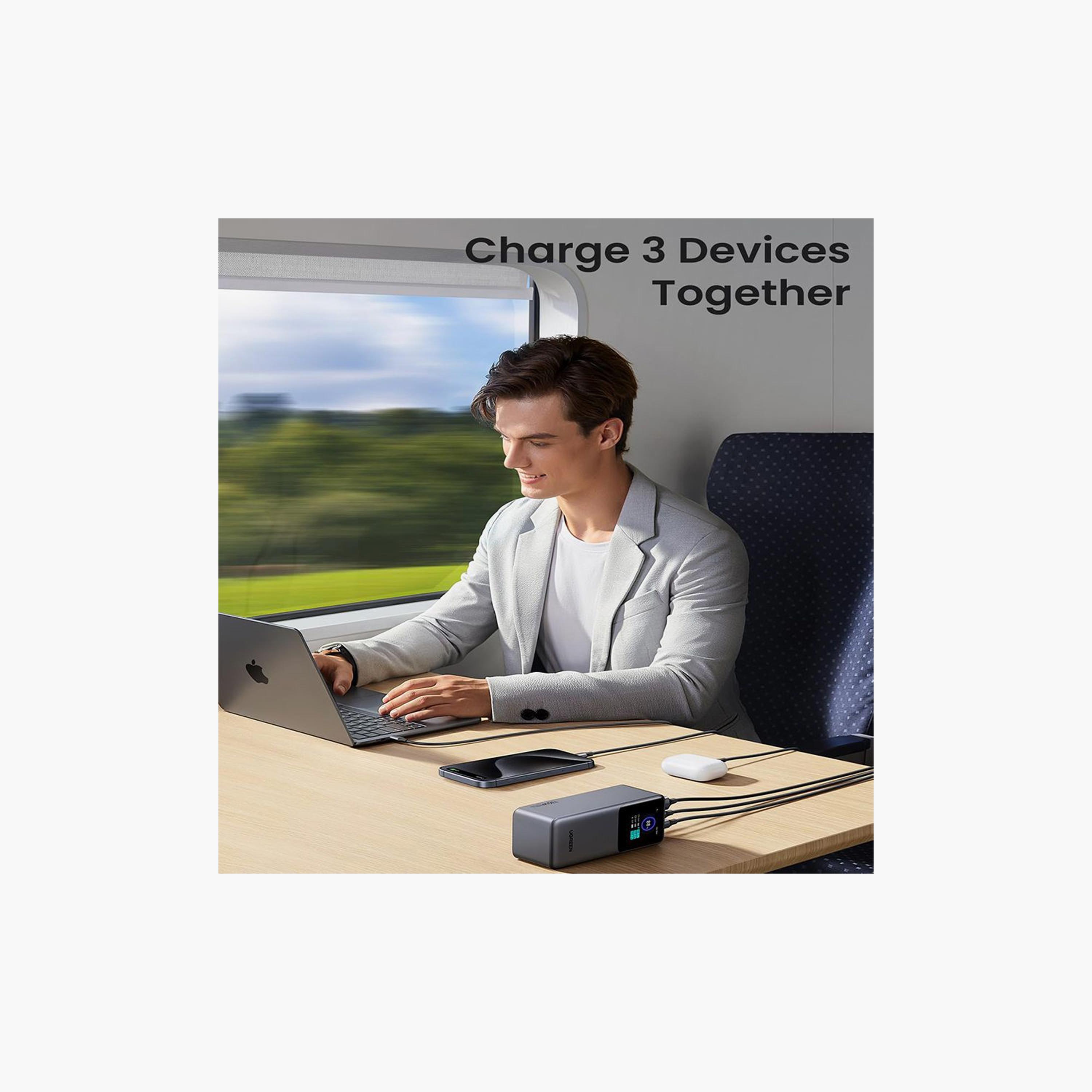 UGREEN Power Bank Nexode 2-USB-C and USB Ports 20000mAh 130W - Grey | 35524B-electronics-accessories-mobileaccesories-image-5