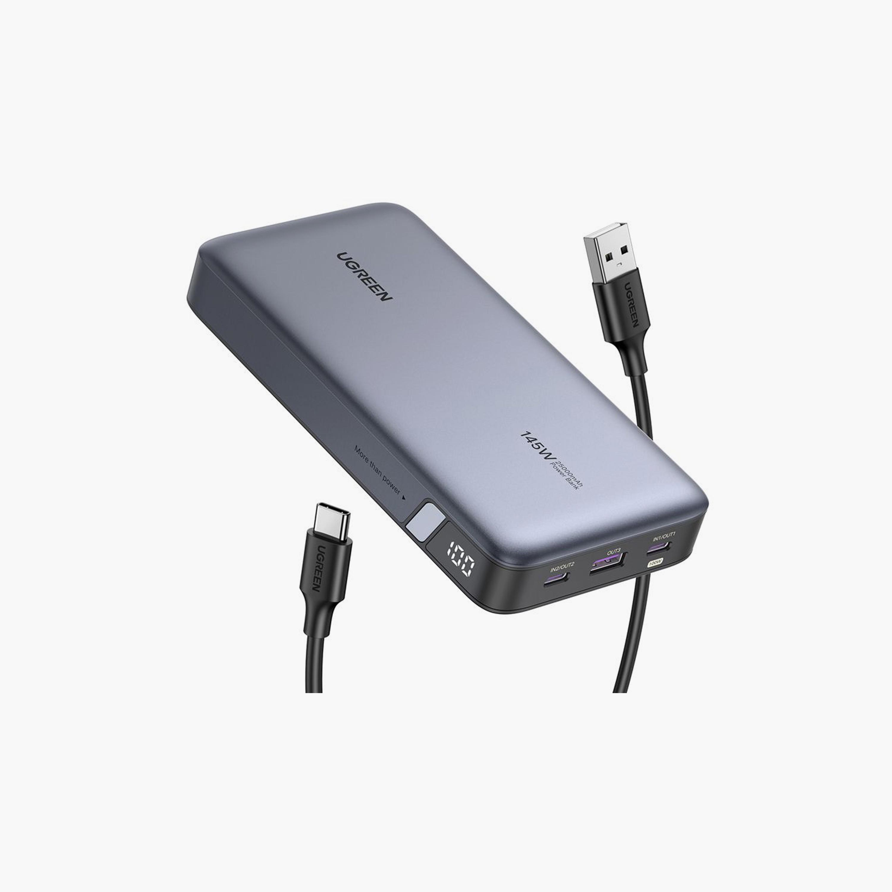 UGREEN Power Bank 25000mAh 145W Two-way Fast Charging - Grey | 90597A-electronics-portabledevices-image-2