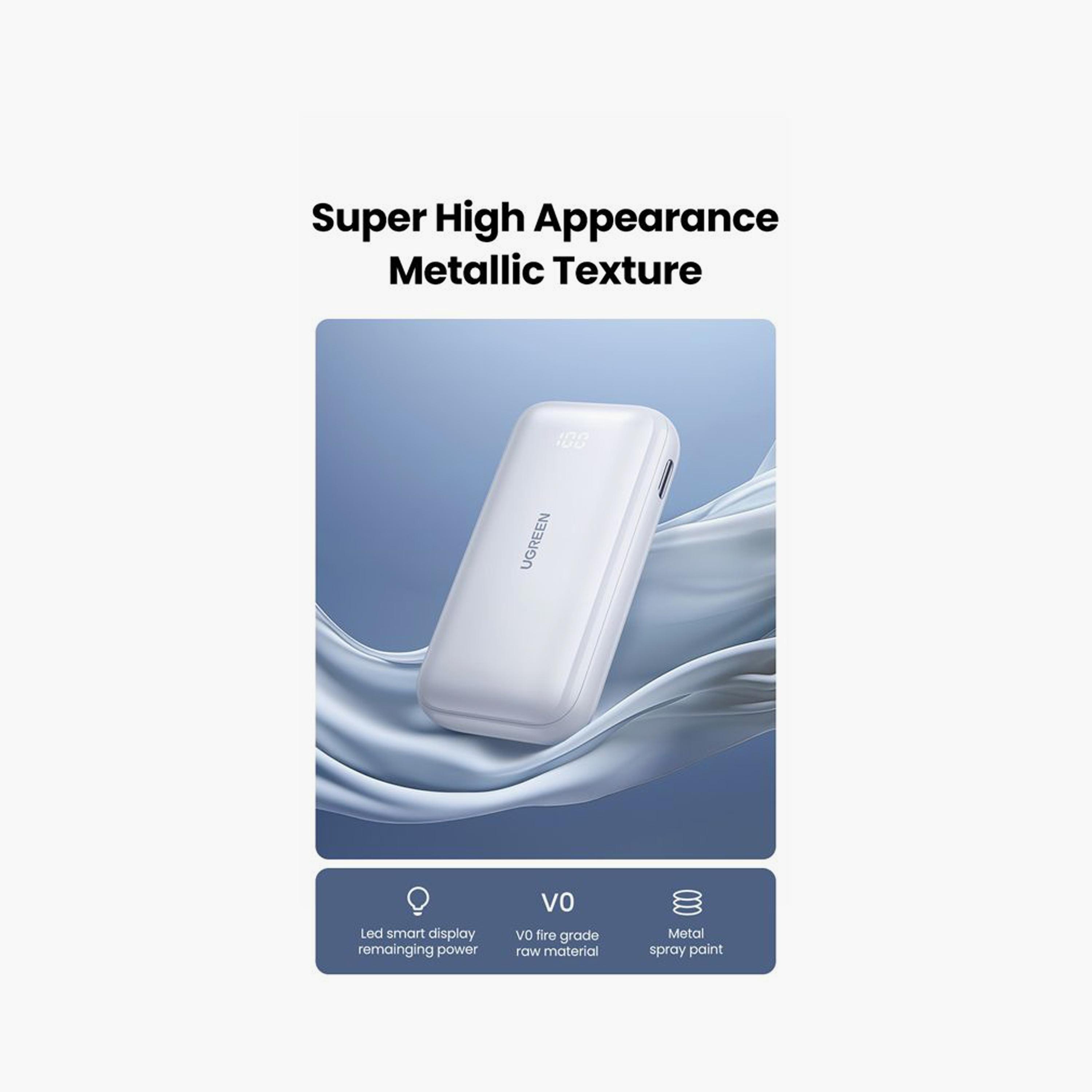 UGREEN Mini Power Bank Two-Way Fast Charging 10000mAh 30W - White | 25189-electronics-accessories-mobileaccesories-image-6