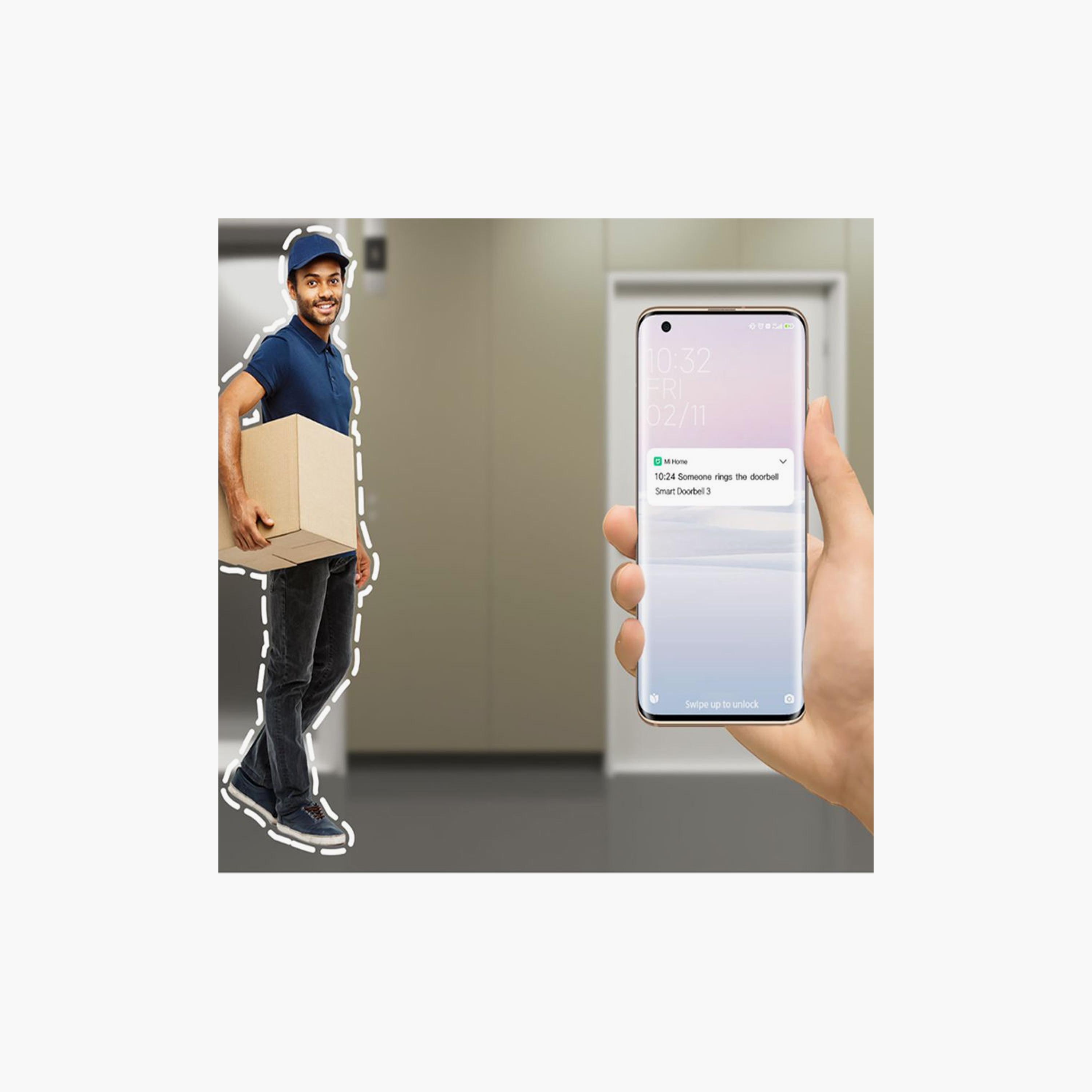 Xiaomi Smart Doorbell 3 Ultra-Clear 2K 5200mAh - Black | BHR5416GL-electronics-portabledevices-image-6