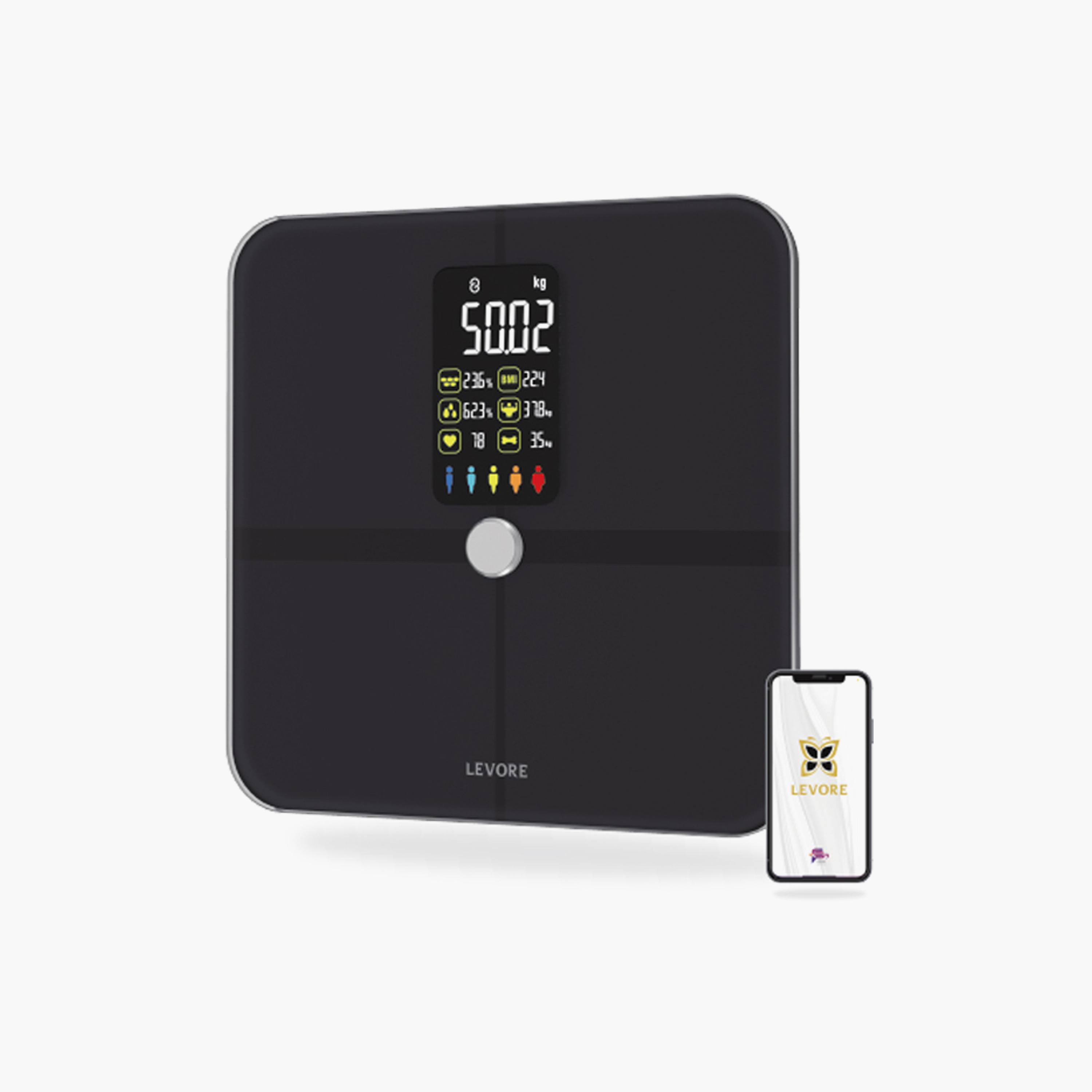 Levore Smart Scale Body Fat - Black | LFS522-BK-electronics-portabledevices-image-1