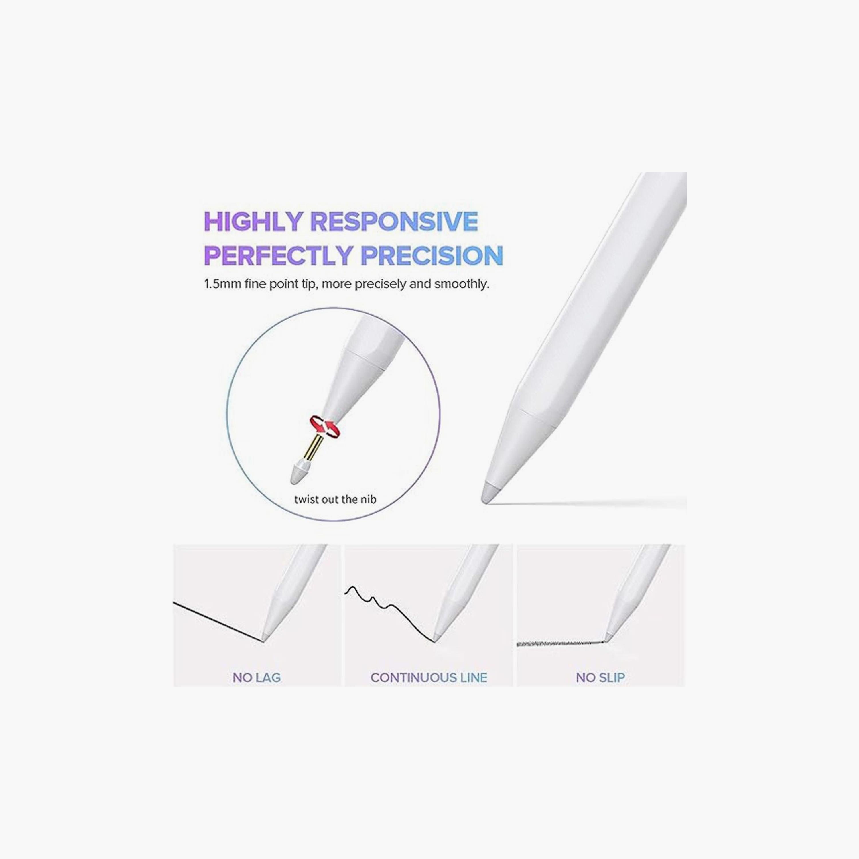 Levore Smart Pen for Writing & Drawing, Compatible with iPads - White | LTP12-WH-electronics-accessories-computeraccesories-image-3