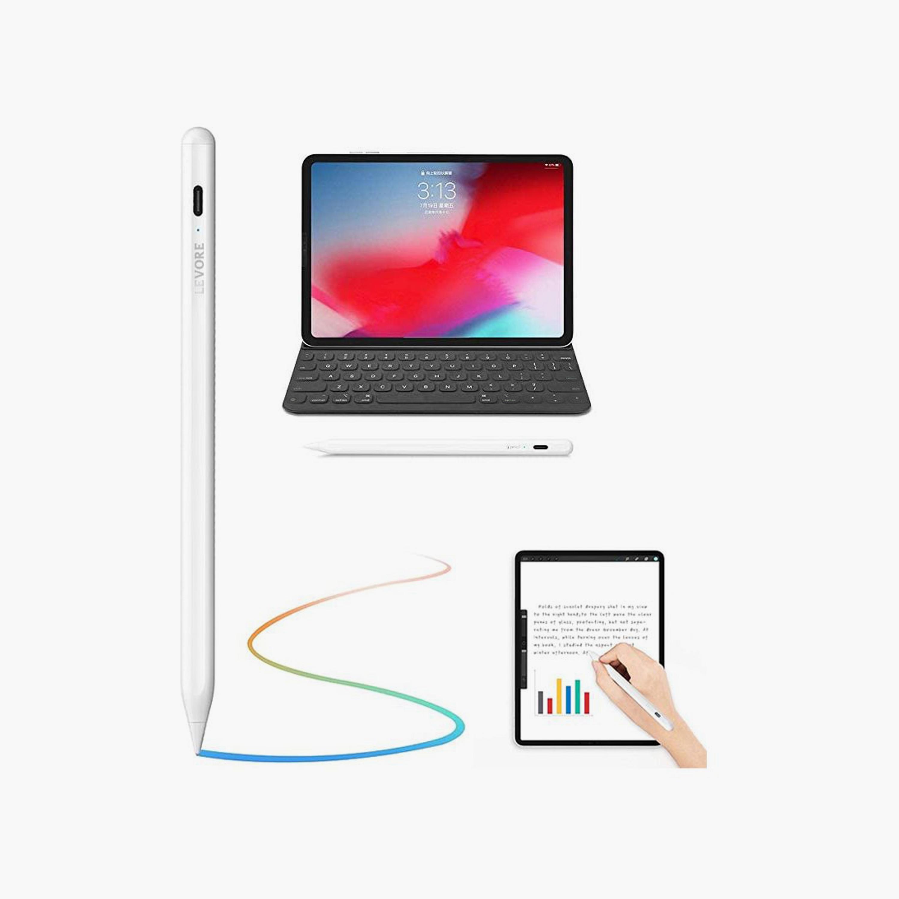 Levore Smart Pen for Writing & Drawing, Compatible with iPads - White | LTP12-WH-electronics-accessories-computeraccesories-image-5