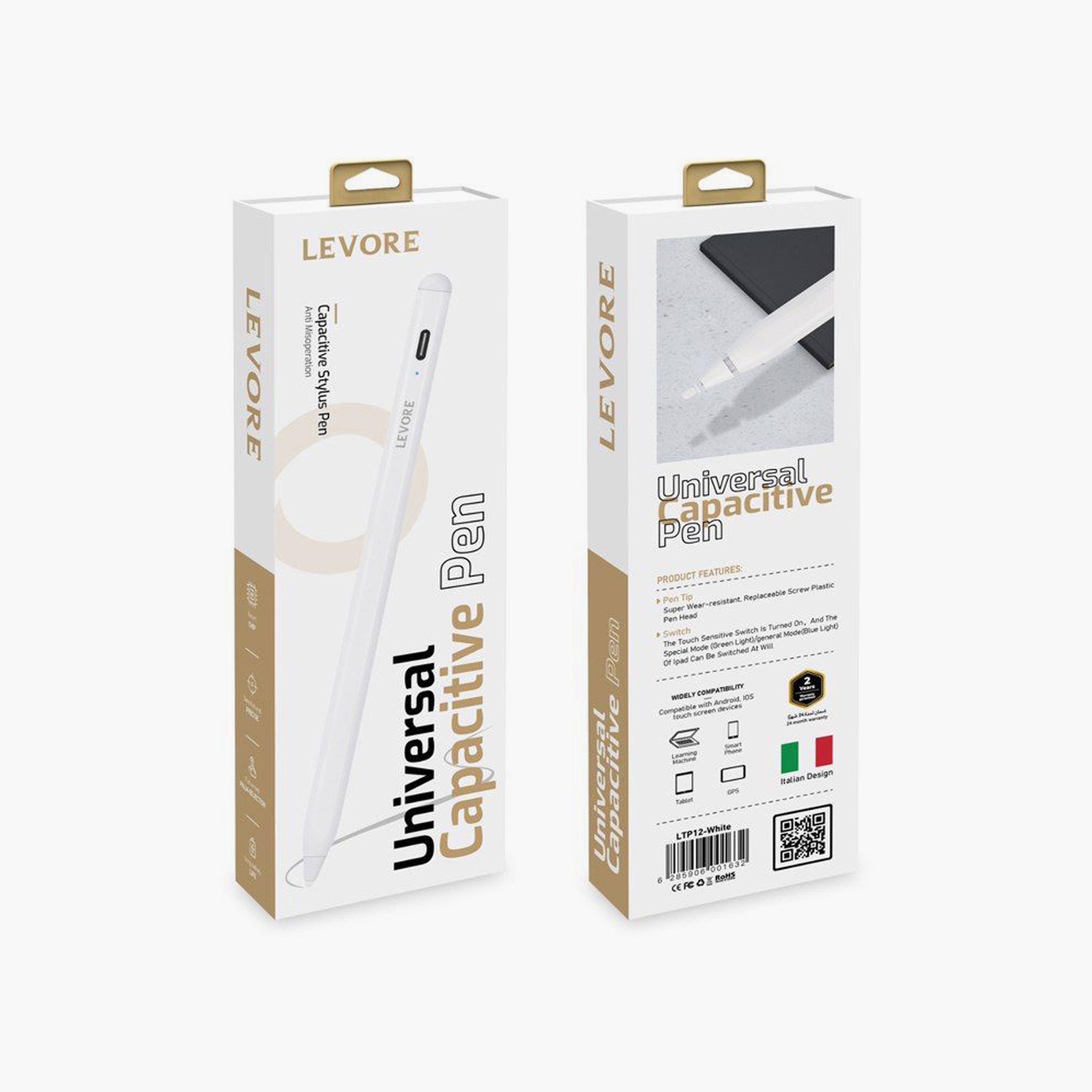 Levore Smart Pen for Writing & Drawing, Compatible with iPads - White | LTP12-WH-electronics-accessories-computeraccesories-image-6