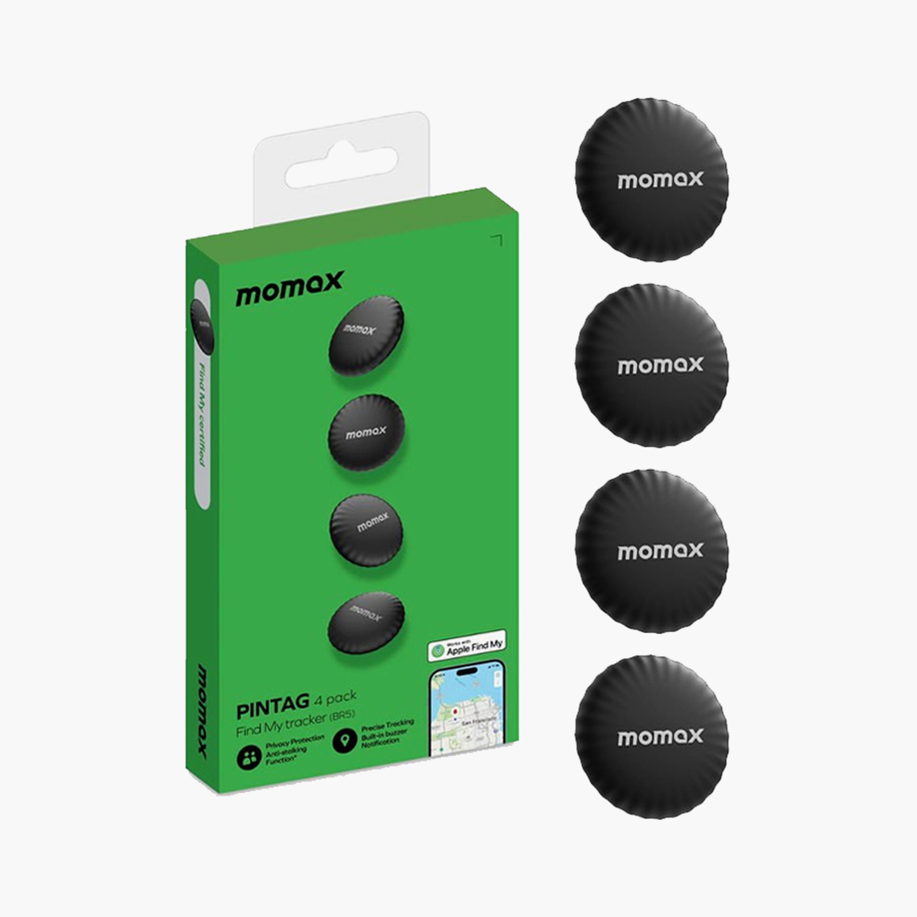 Momax PinTag Find My Tracker 4-pack - Black | BR5GSDHK1-electronics-portabledevices-image-2