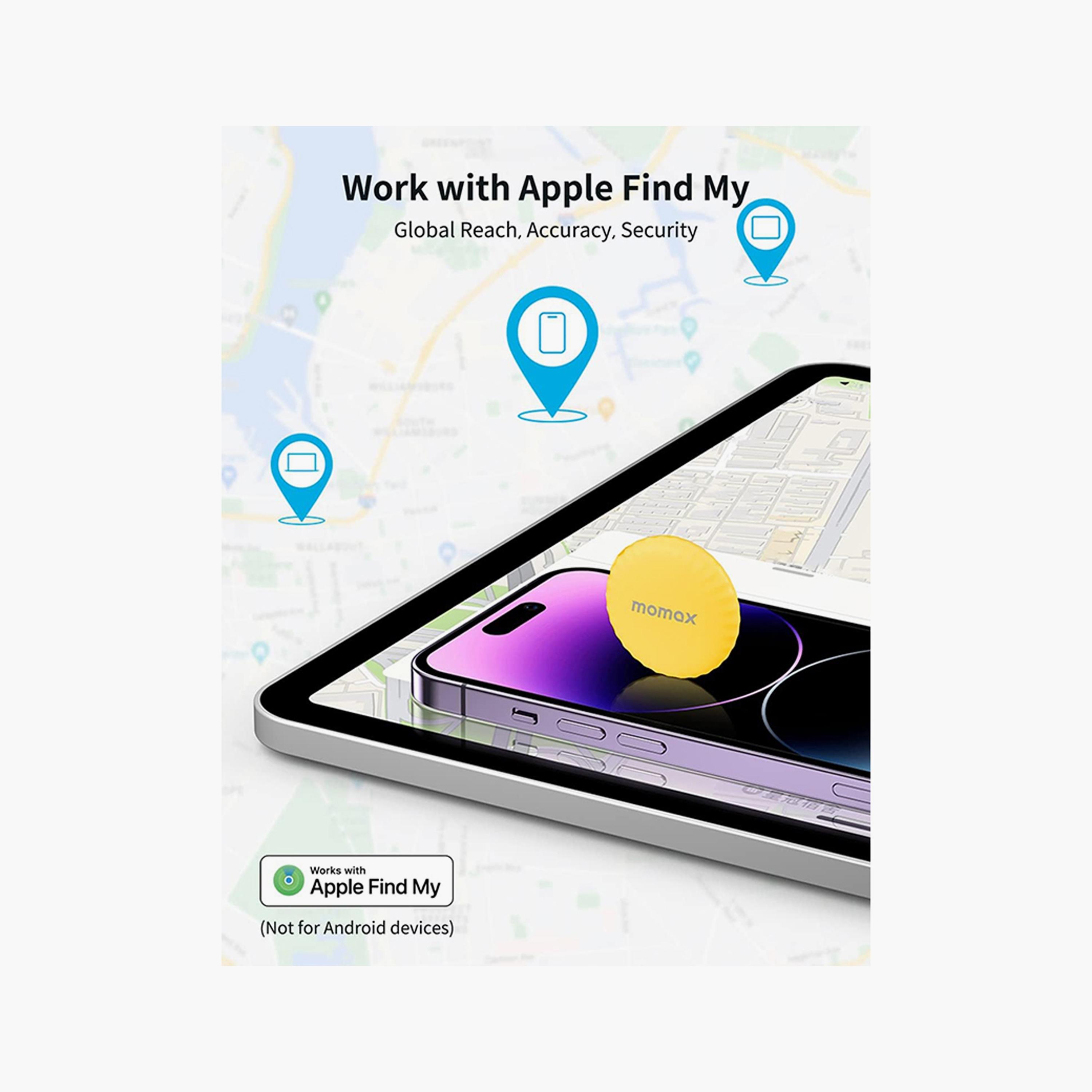 Momax PinTag Find My Tracker - Yellow | BR5YHK1-electronics-portabledevices-image-2