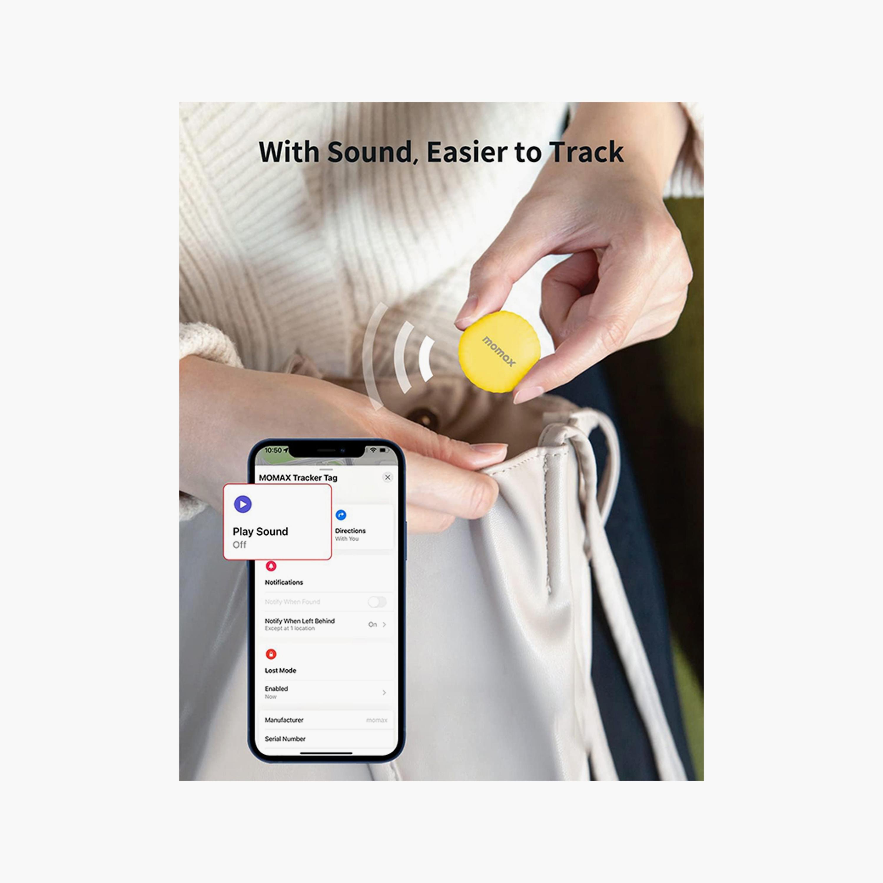Momax PinTag Find My Tracker - Yellow | BR5YHK1-electronics-portabledevices-image-4