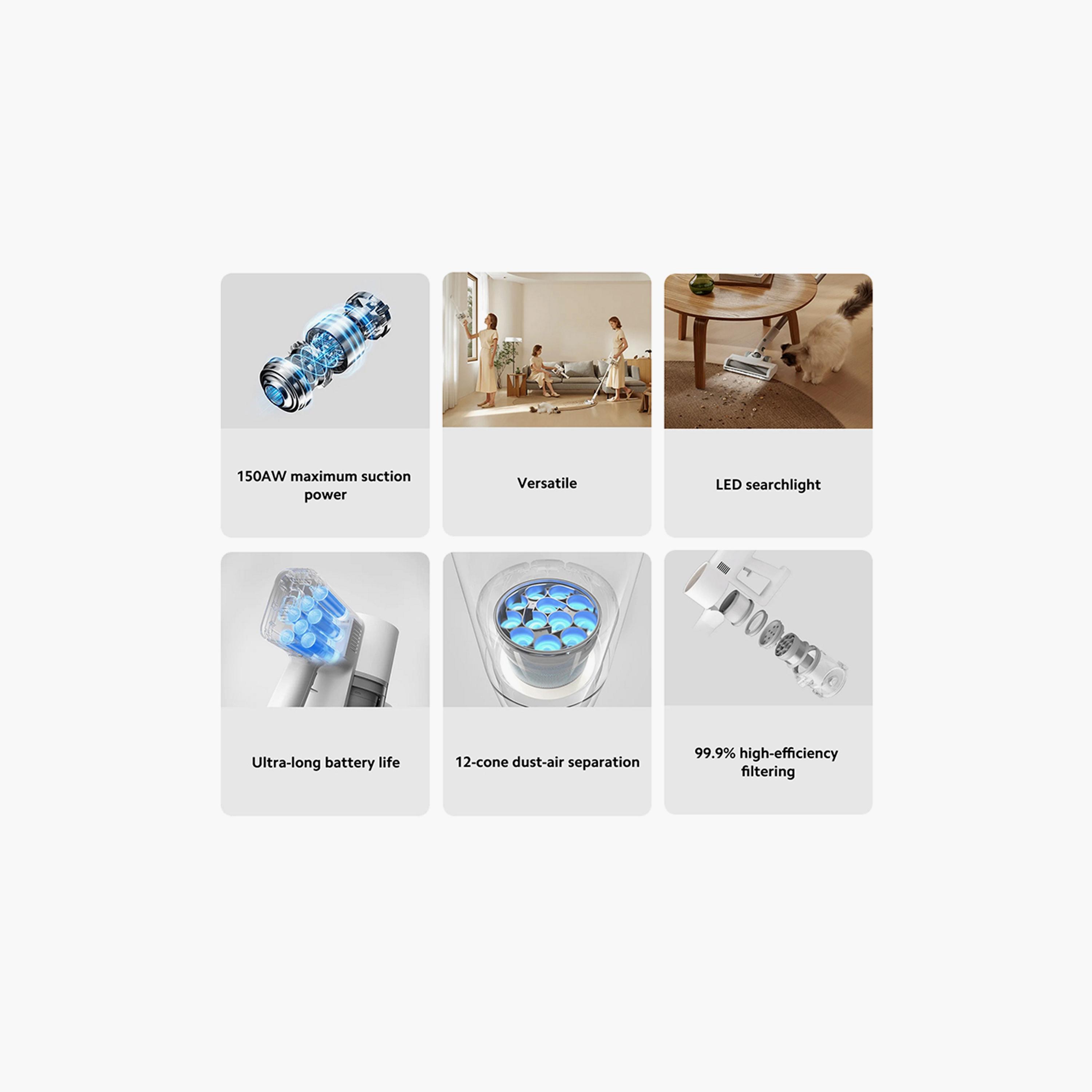 Xiaomi Vacuum Wireless Cleaner G20 150AW 25000Pa - White | BHR8806HK-household-appliances-homeappliances-vacuumcleaners-image-4