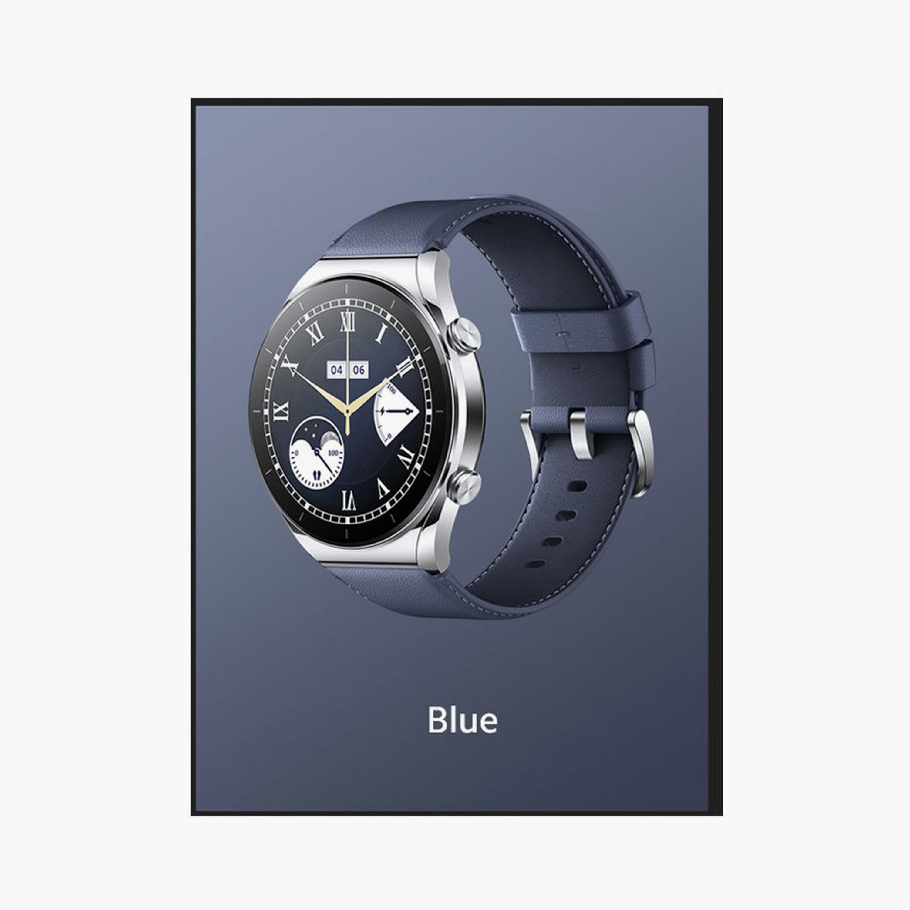Xiaomi Watch Leather Strap Compatible with Watch S1 - Blue | BHR5728GL-electronics-accessories-wearableaccesories-image-4