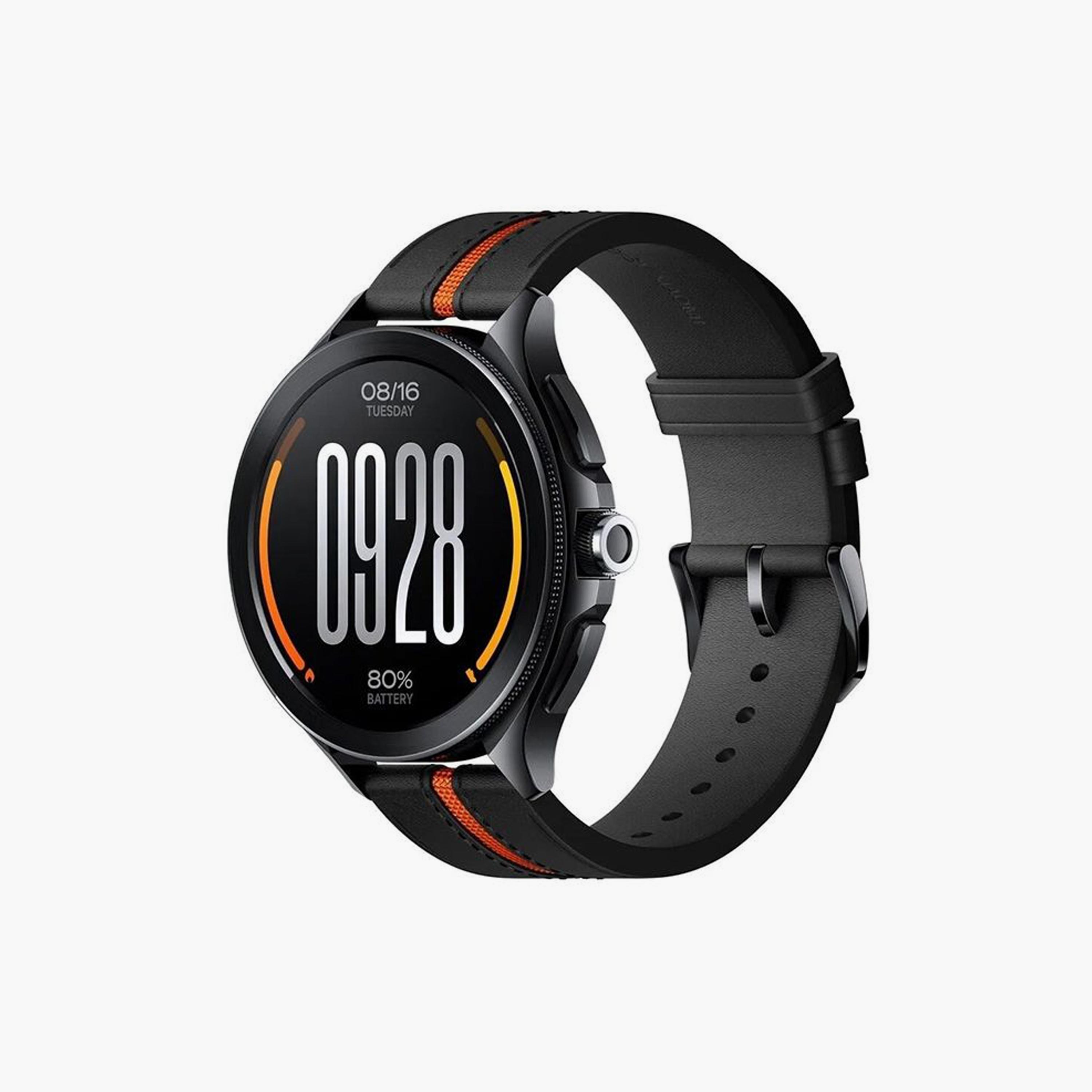Xiaomi Watch Leather Strap Compatible with Xiaomi Watch - Black Orange | BHR7213GL-electronics-accessories-wearableaccesories-image-3